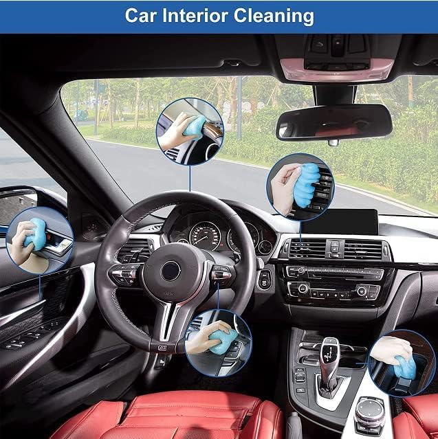 Image of SHUTTLE ART Car Cleaning Gel, Car Accessories for Women and Man, Car Cleaning Supplies, Universal Car Detailing Kit,Auto Car Cleaning Kit Car Interior Cleaner for PC Tablet Laptop