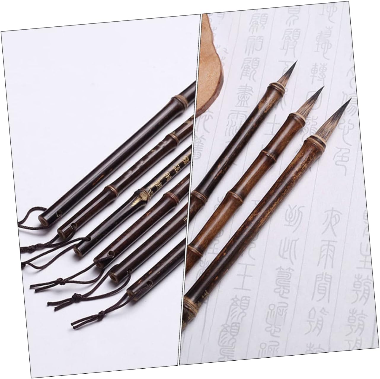 Chinese Calligraphy Brush Xmas Coffee Purple Hair Smooth Writing