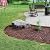 KOL Weather Resistant Steel Flexible Garden Lawn Edging, 10-Pack Pre-Rusted Metal Landscape Edging Strips - Heavy Duty Hammer-in Border with 11 Clips - 16-Gauge - 40" L x 4.5" H (33FT Total Length)