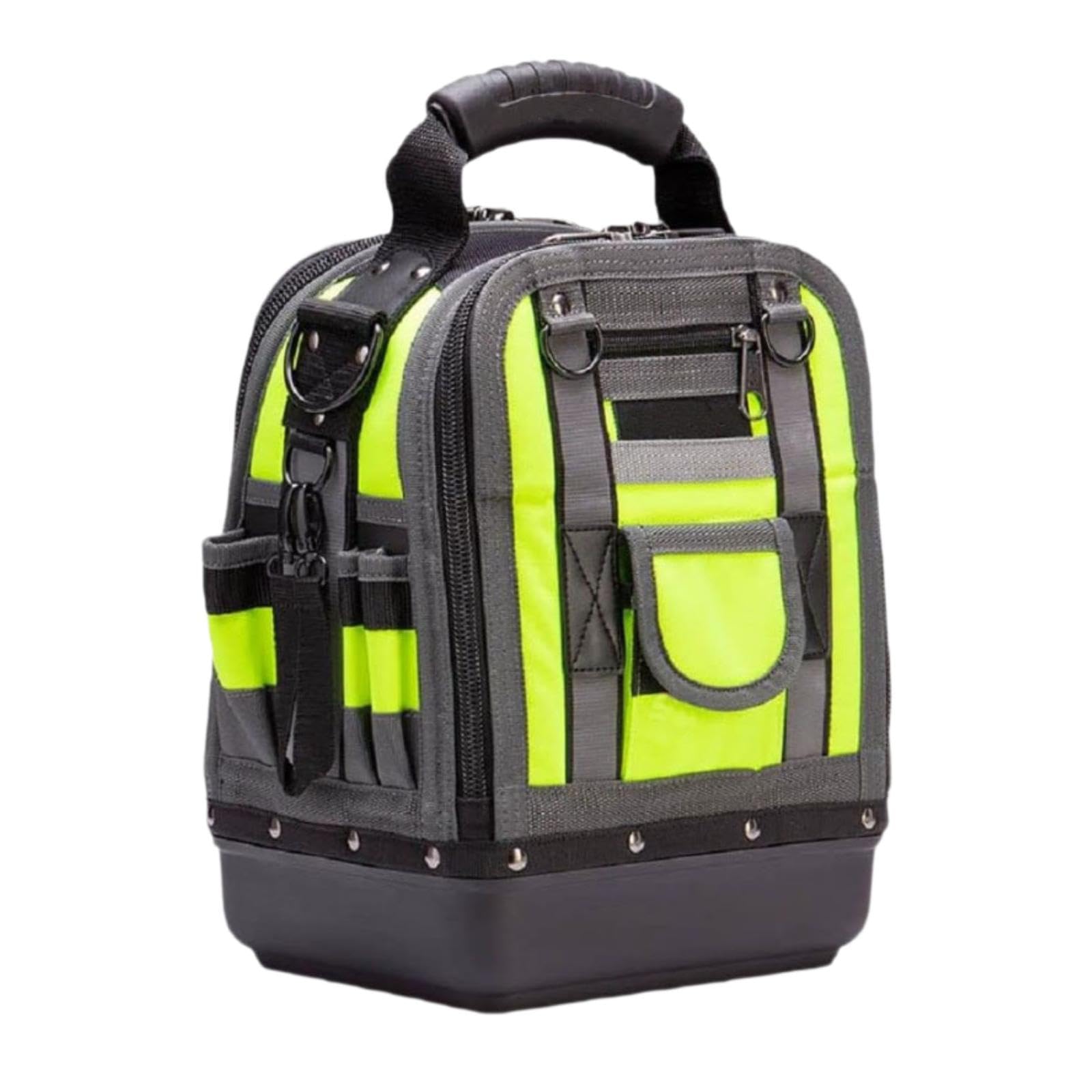 Generic Bolsa de Herramientas Portátil Resistente Al Agua Y Rayones Incluye Cremallera Reforzada Correa para Hombro Y Asa Ergonómica para Fácil Movilidad, Verde