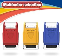 Vista 7 de Rodillo de Sellos de Líneas de Escritura a Mano Autoentintado Sellos Rodantes de Líneas Herramienta de Práctica de Escritura a Mano para Maestros