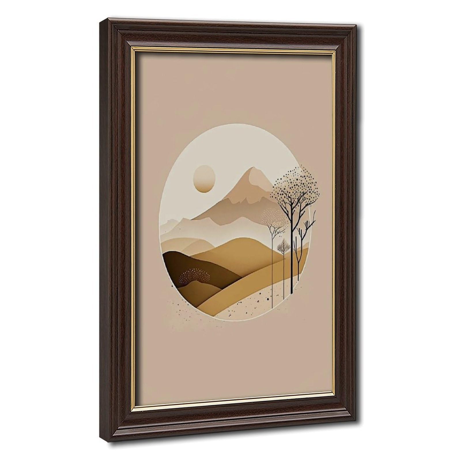 Bareronor Scandinavian Living Room Canvas Poster Bedroom Decor Landscape Office Room Decor Gift 24" L X 36" W