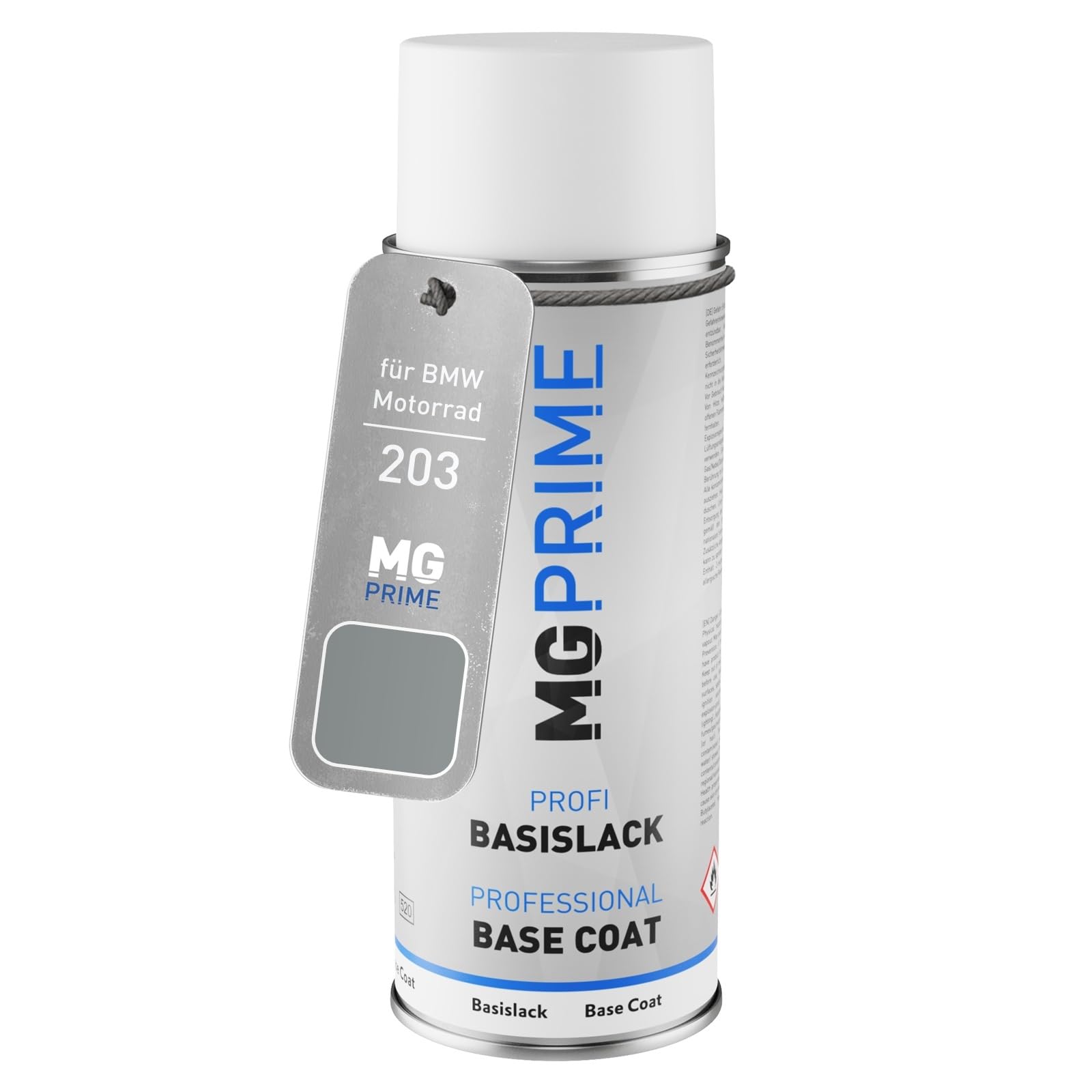 MG PRIME Motorcycle paint Spray can for BMW Motorrad 203 Lachssilber Metallic Base coat spray can 400ml