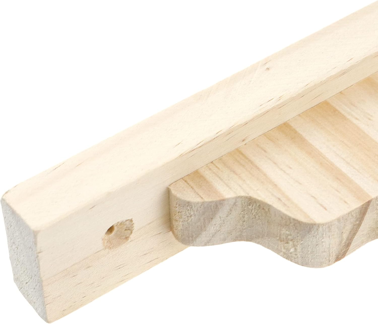 Mcredy 2 PCS Decorative Shelf Brackets 7.09 Inch Wooden Shelf Brackets with Screws Heart Triangle Wall Mount Wood Corbels for Shelves Cabinet Furniture Support