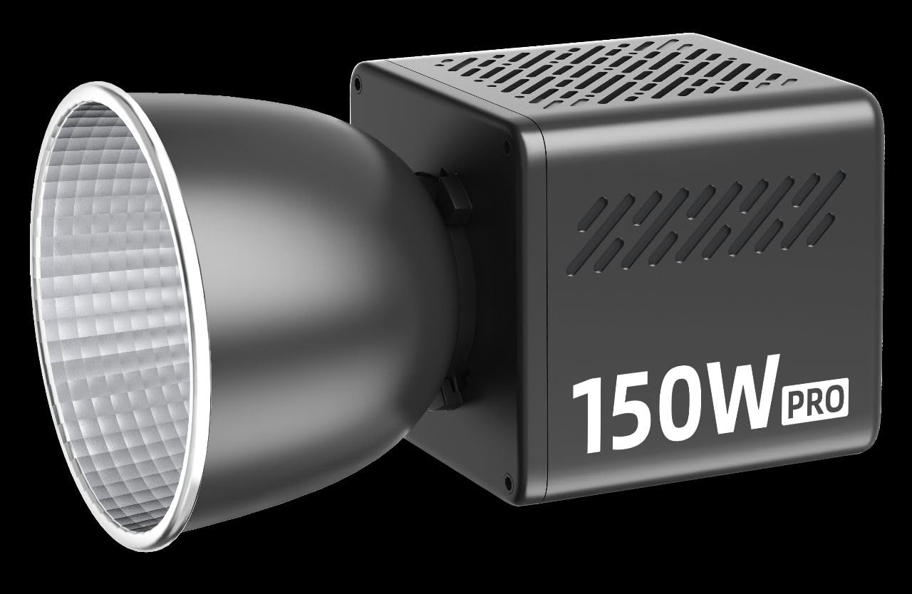 150W Pro COB Photography Light, Professional Studio Lighting, Black (only Light)