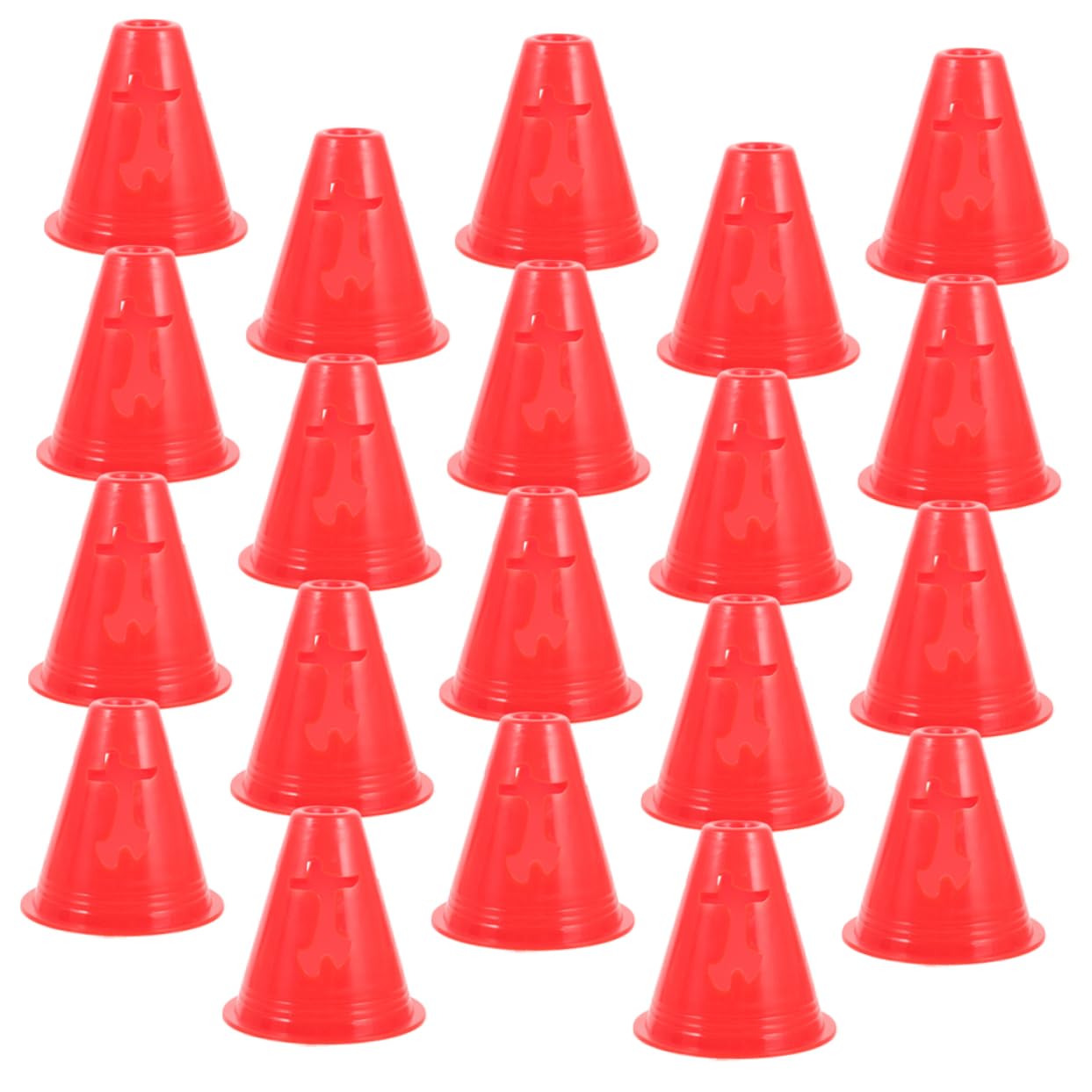 Toyvian Conos De Obstáculos para Barriles De Señal Cono De Obstáculos Cono Mini Cono Deportivo Ágil Cono Marcador Pequeño para Práctica Cono Deportivo Escolar De Entrenamiento Cono