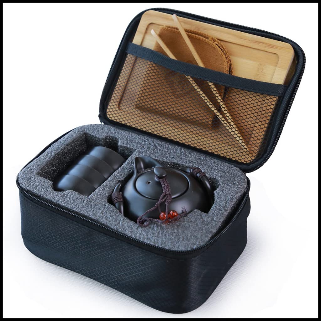Gaiwan de voyage noir en céramique pour infuser votre thé en déplacement sans amertume