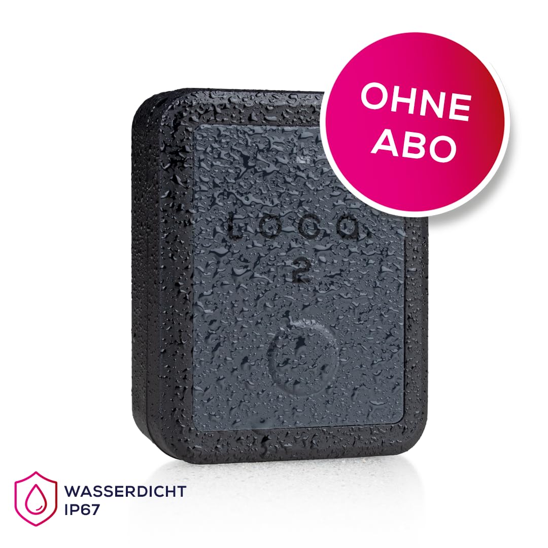 Loca 2 GPS-Tracker - Kein Abonnement oder SIM-Karte - 3 Jahre Battereilebensdauer - Wasserdicht - Auto, Motor, Wohnmobil, Fahrrad & Boot - Abdeckung EU + 130 Länder