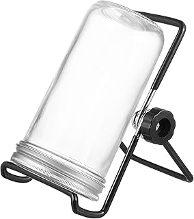 Holibanna 650 ml zestaw słoiczków do kiełkowania nasion szerokokątne słoiki do kiełkowania ze stali nierdzewnej 304 pokrywa ekranu i stojak