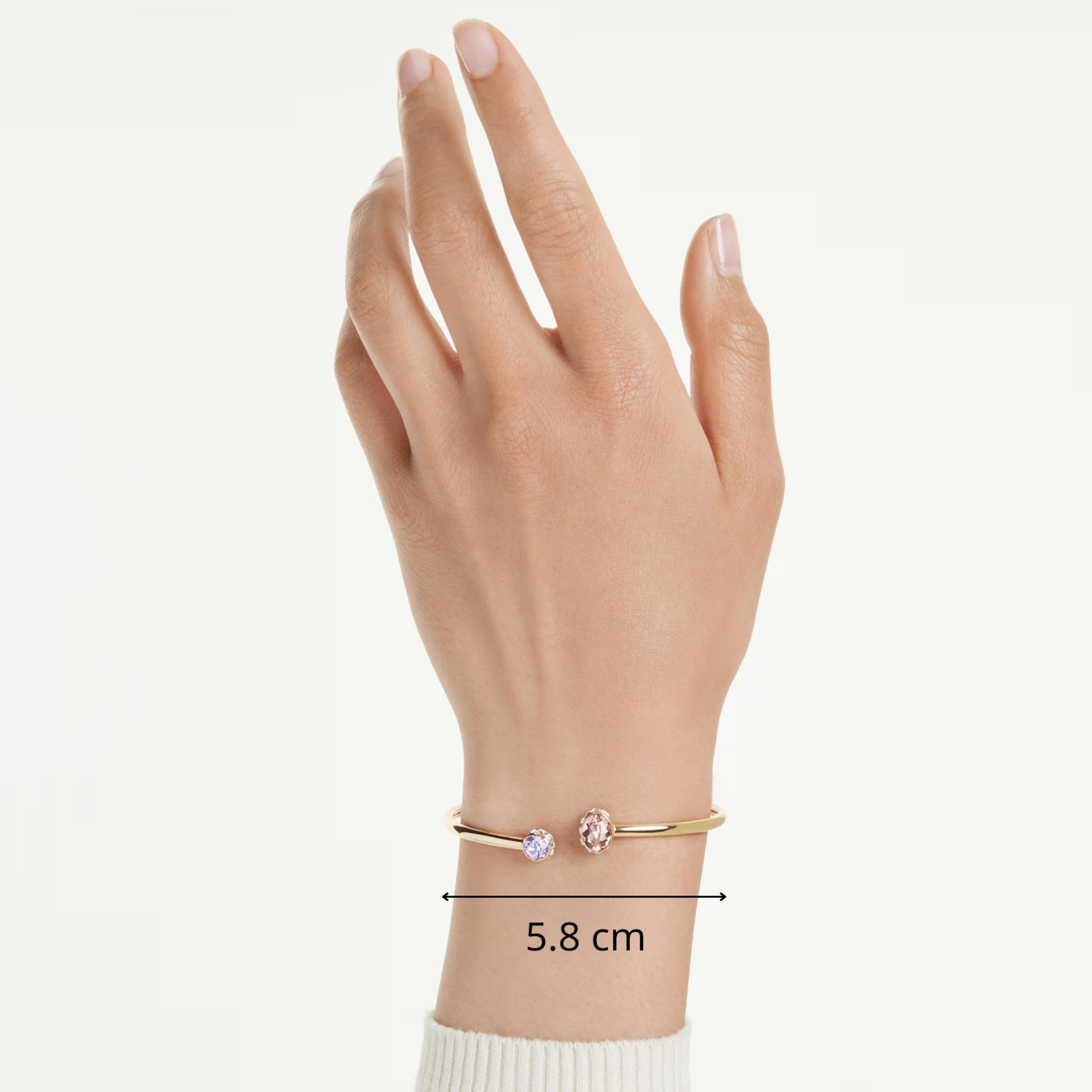 Swarovski Chroma Kolekcja, Mieszane szlify, Wielokolorowy, Powlekany w odcieniu złota