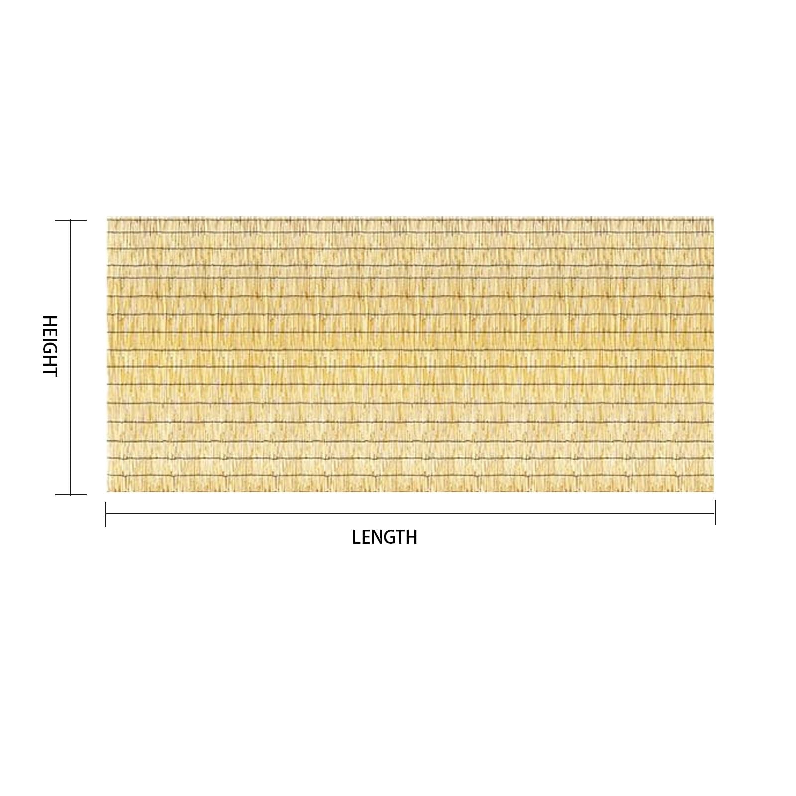 Valla Cañizo Natural De Bambú Divisor De Valla,Cañizo De Bambu Pelado De Privacidad Parasol Impermeable,Rollo De Caña para Valla Respetuoso del Medio Ambiente,para Jardín, Villa(180 x 600 cm (H x B))