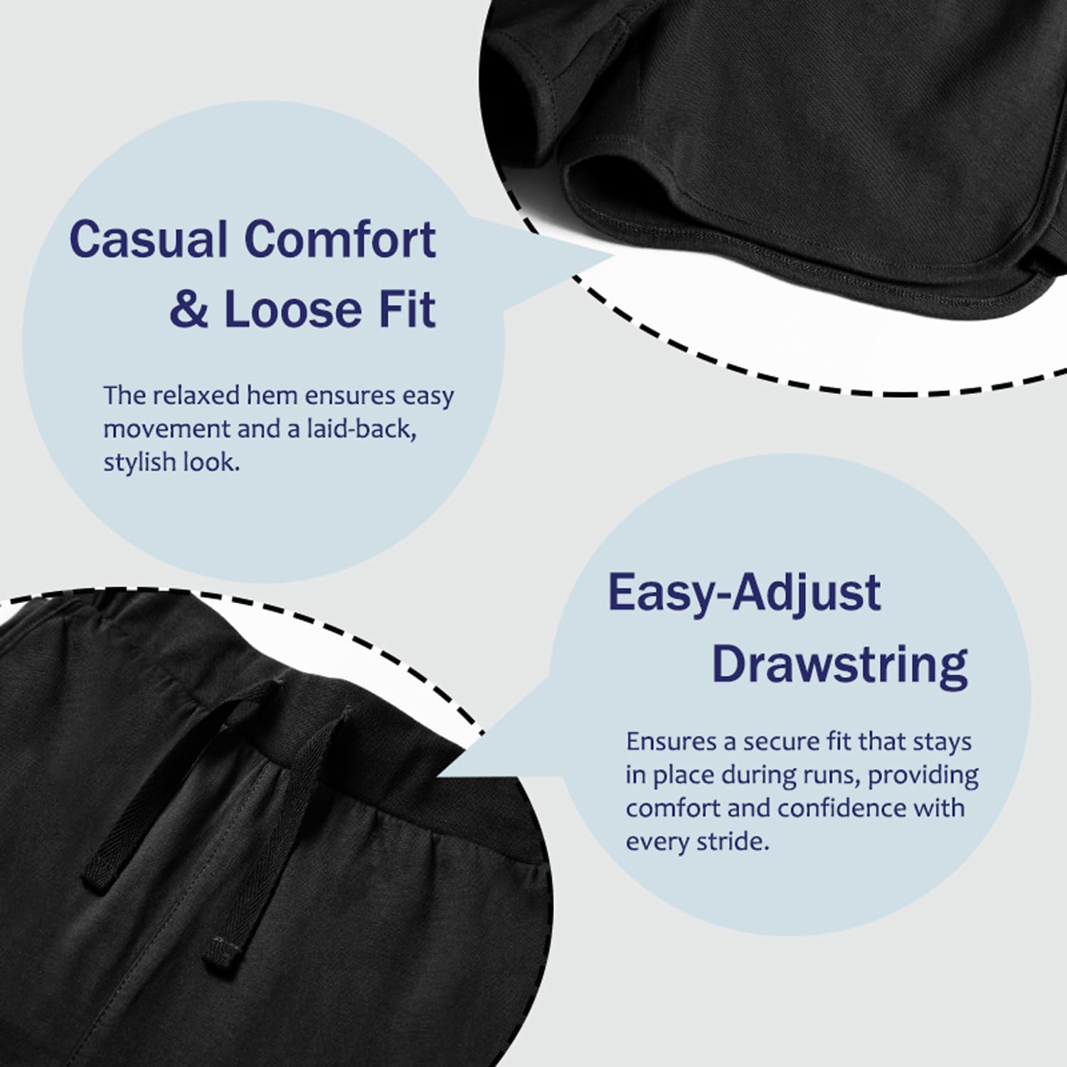 Kid Nation Girls Athletic Shorts Cotton Girls Running Shorts with Pockets Drawstring Kids Soccer Gym Workout Sports Shorts - Image 3