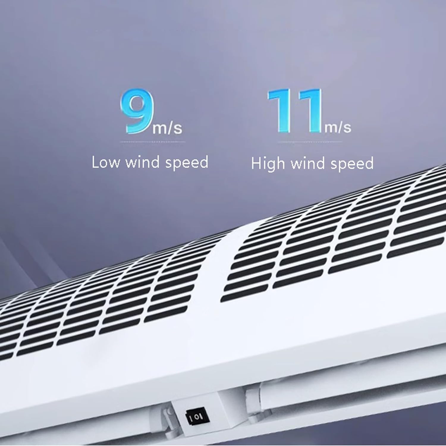 Wandventilator mit Fernbedienung - Hoher Luftstrom, geräuscharmer Luftvorhang für den gewerblichen und privaten Gebrauch