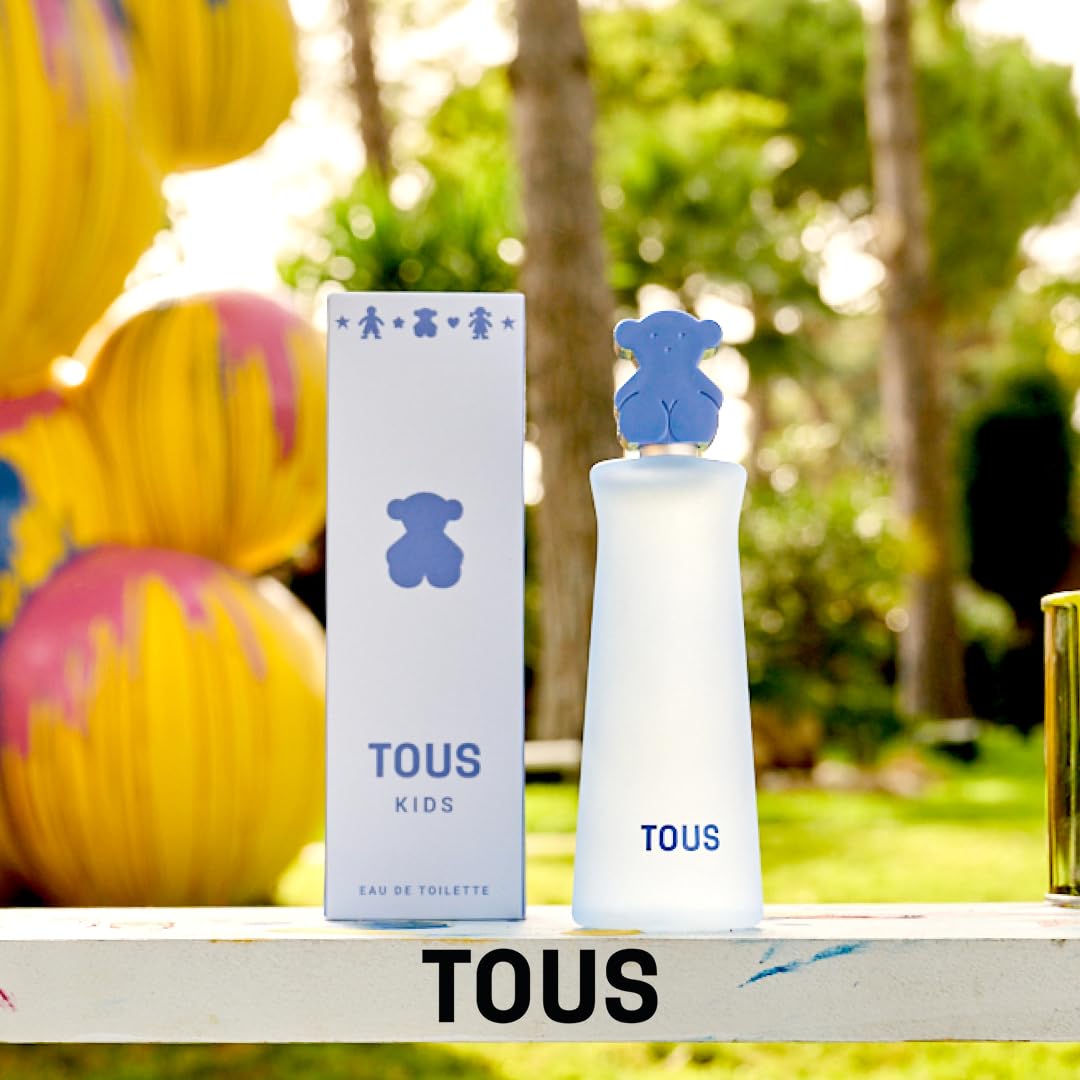Tous Kids Boy, Eau de Toilette, Profumo Bambino e Profumo Ragazzo, Fragranza Fresca e Fruttata alle Note di Caramelle alla Mela, Ottimo come Regalo Ragazzo, 100ml con Spray