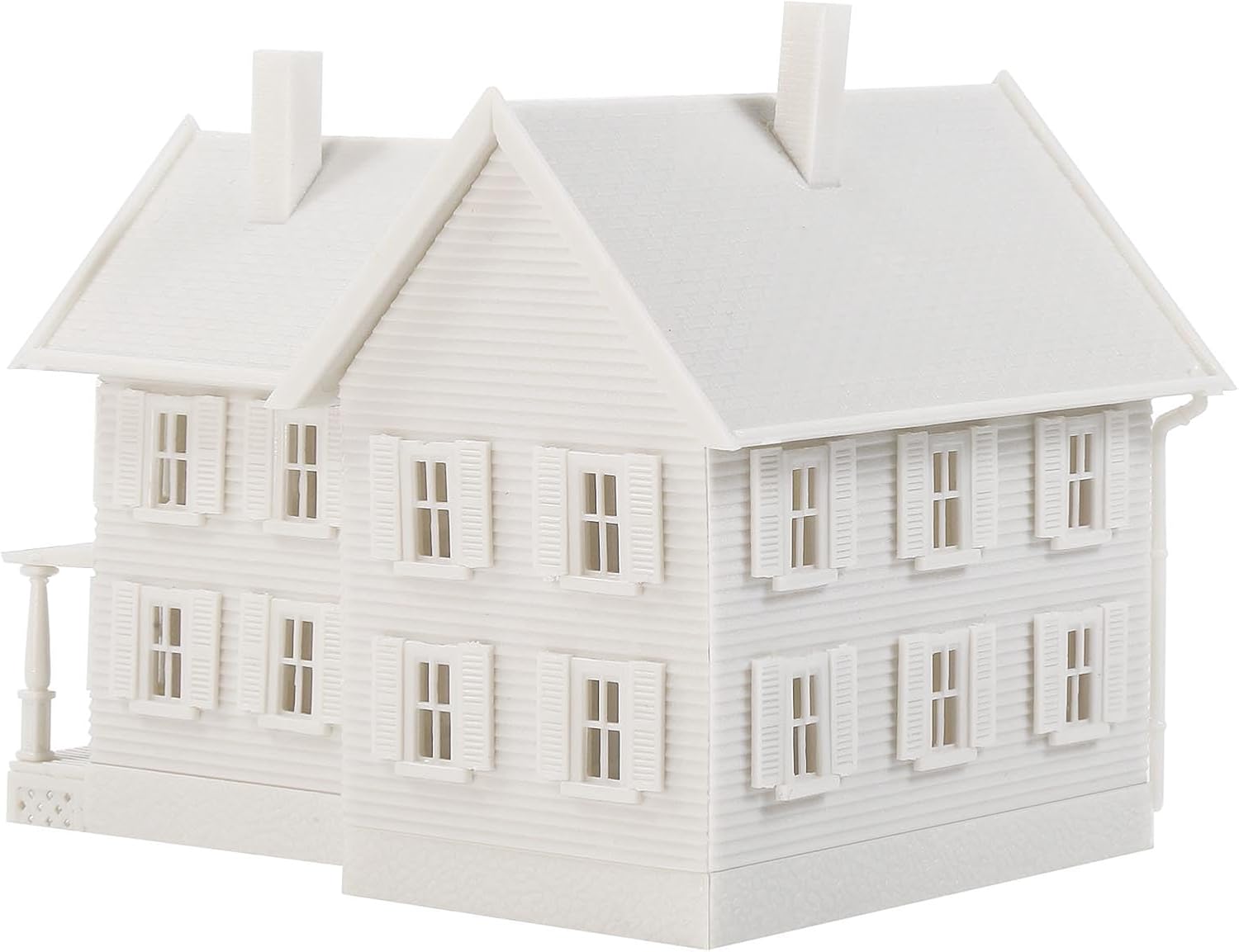 N Scale Model Village Two-Story House Kit Unassembled Christmas Building for Model Railroad JZN5871JJ