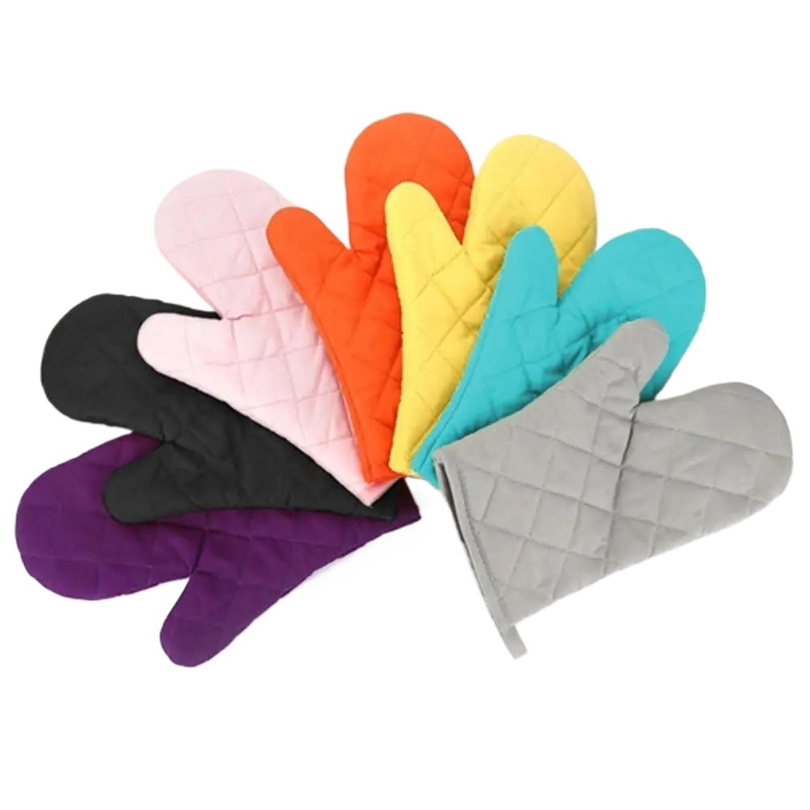 MRKU Gants de Cuisine Professionnels en Coton résistant à la Chaleur, Lot de 2, pour la Cuisson au Four et Le Barbecue.