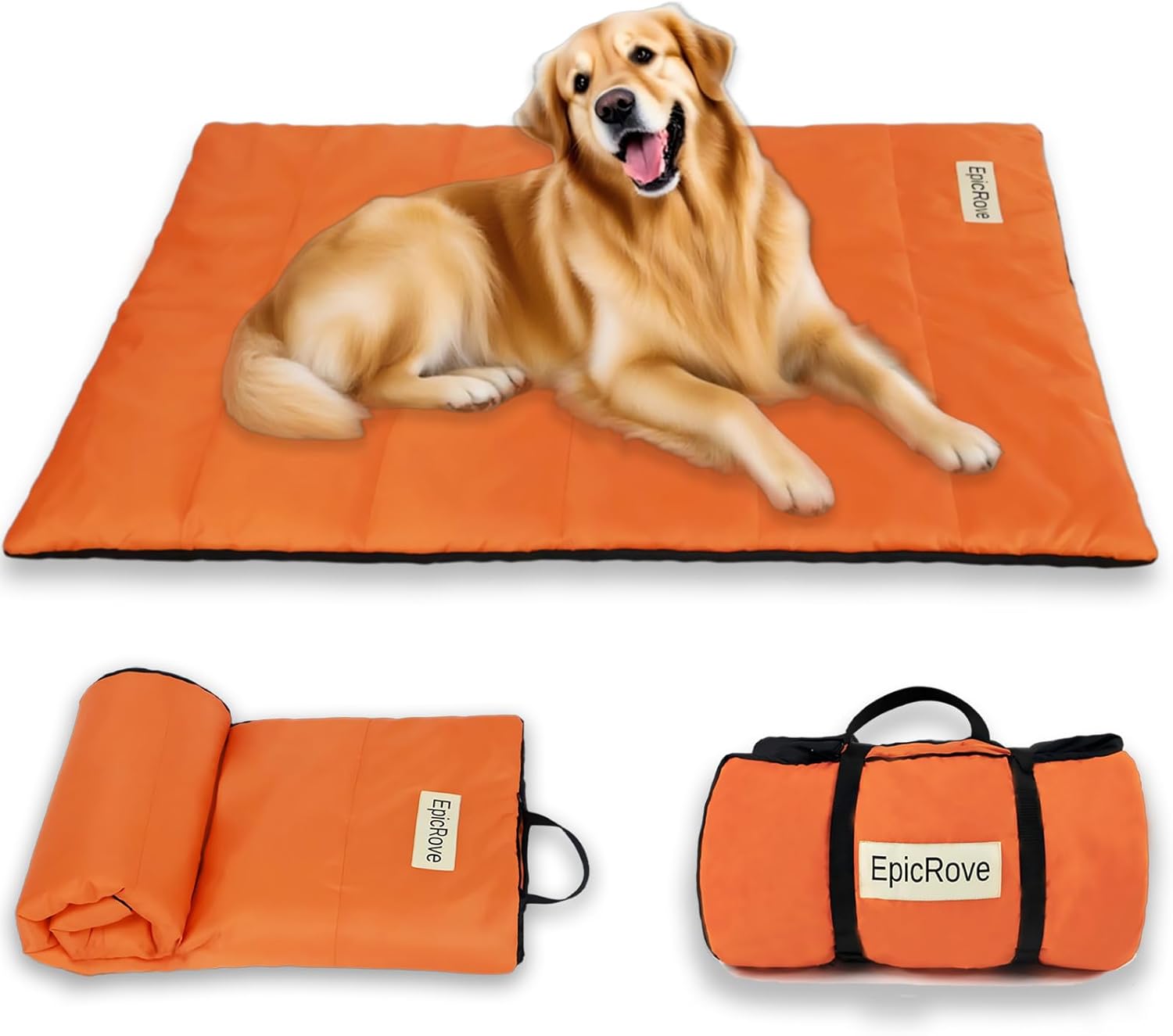 Waterproof Dog Mat, 43" × 27" – Non-Slip, Durable & Machine Washable Dog Bed Pad for Indoor, Outdoor, Travel & Camping – Comfortable Pet Mat for Dogs & Cats