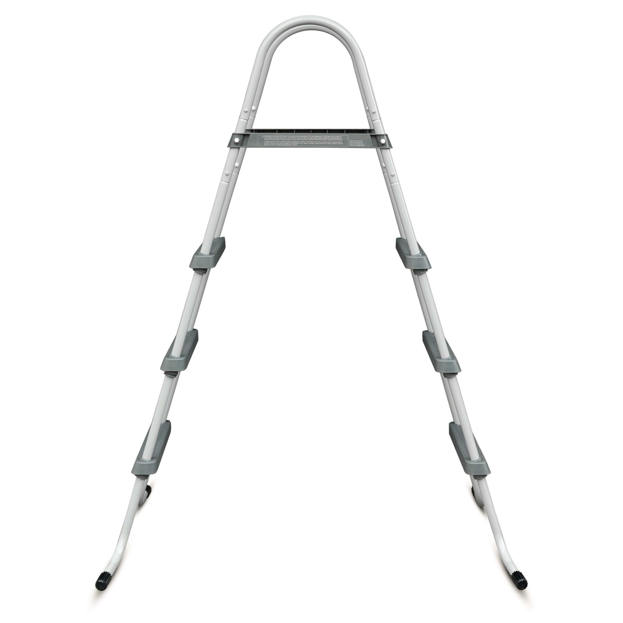 Échelle de piscine stable en métal jusqu'à 107 cm, escalier de sécurité avec larges marches