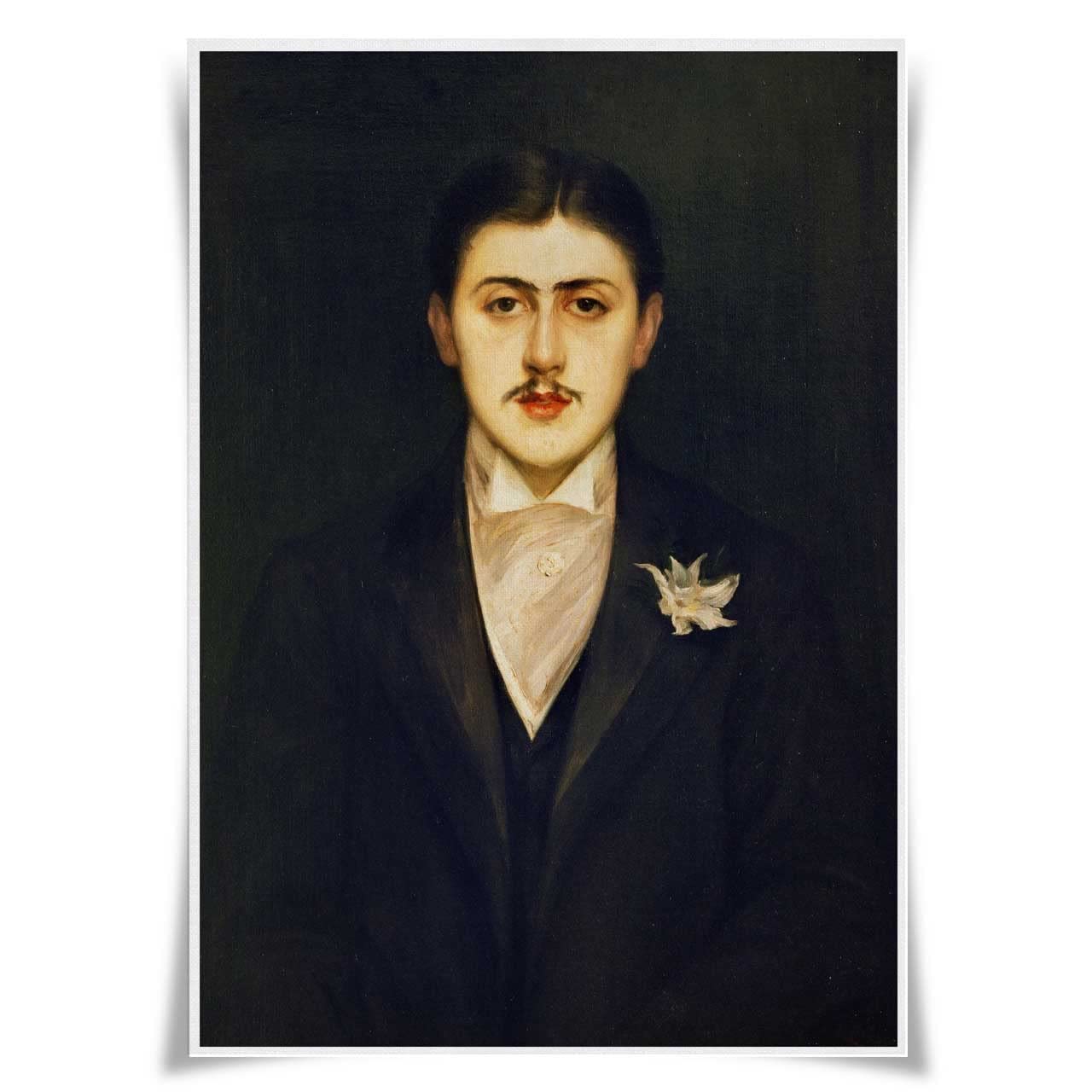 Nice Captain Marcel Proust Great Writer Portrait Poster Literary Giants A3 Prints Wall Art Home Decor (Marcel Proust)