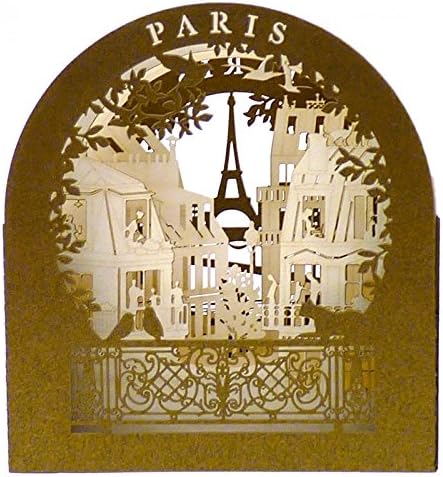 Michel Hasson Editions - Paris Rooftops View From the Balcony Pop-Up Card - Bronze