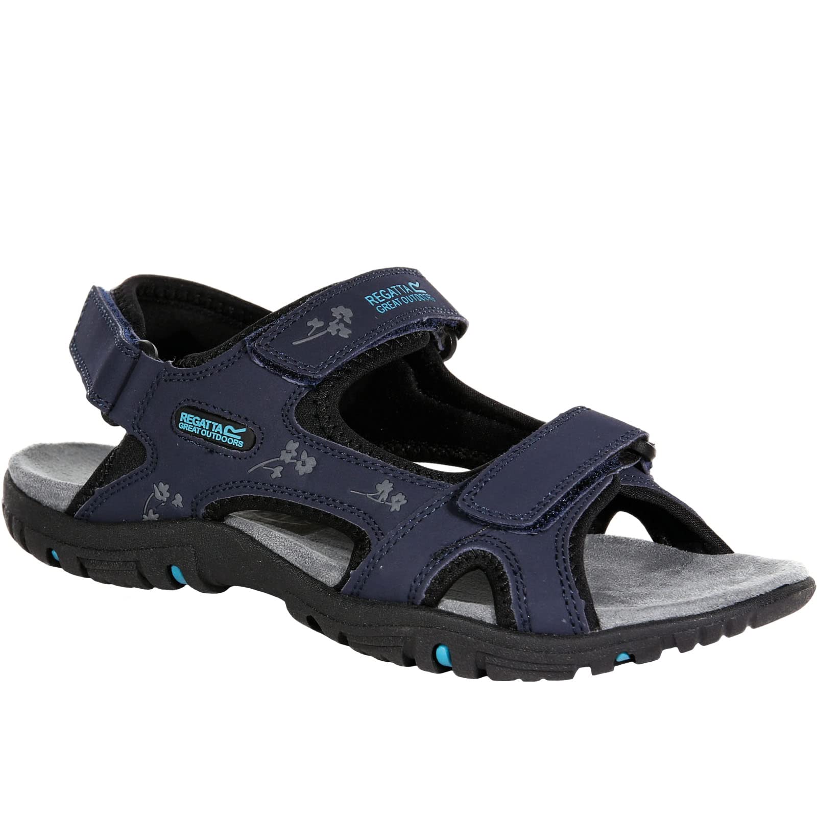 Regatta (6 Uk, Navy/Black) Womens/Ladies Haris Sandals Black