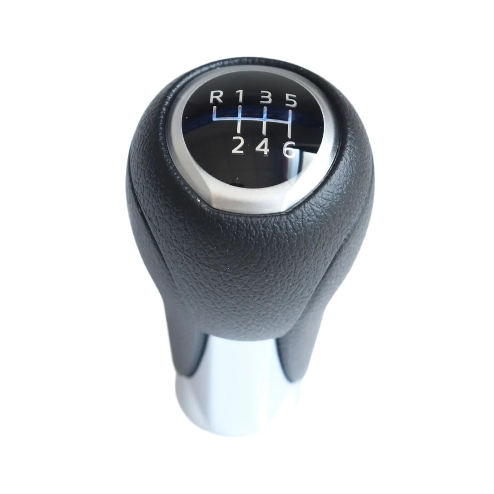 Bssyung One Color Car Gear Shift Knob 6Speed Car Manual Gear Shift Knob Shifter Lever Stick Black Leather For Mazda 3 6 Cx-5 2014-2017 Kd5346030a