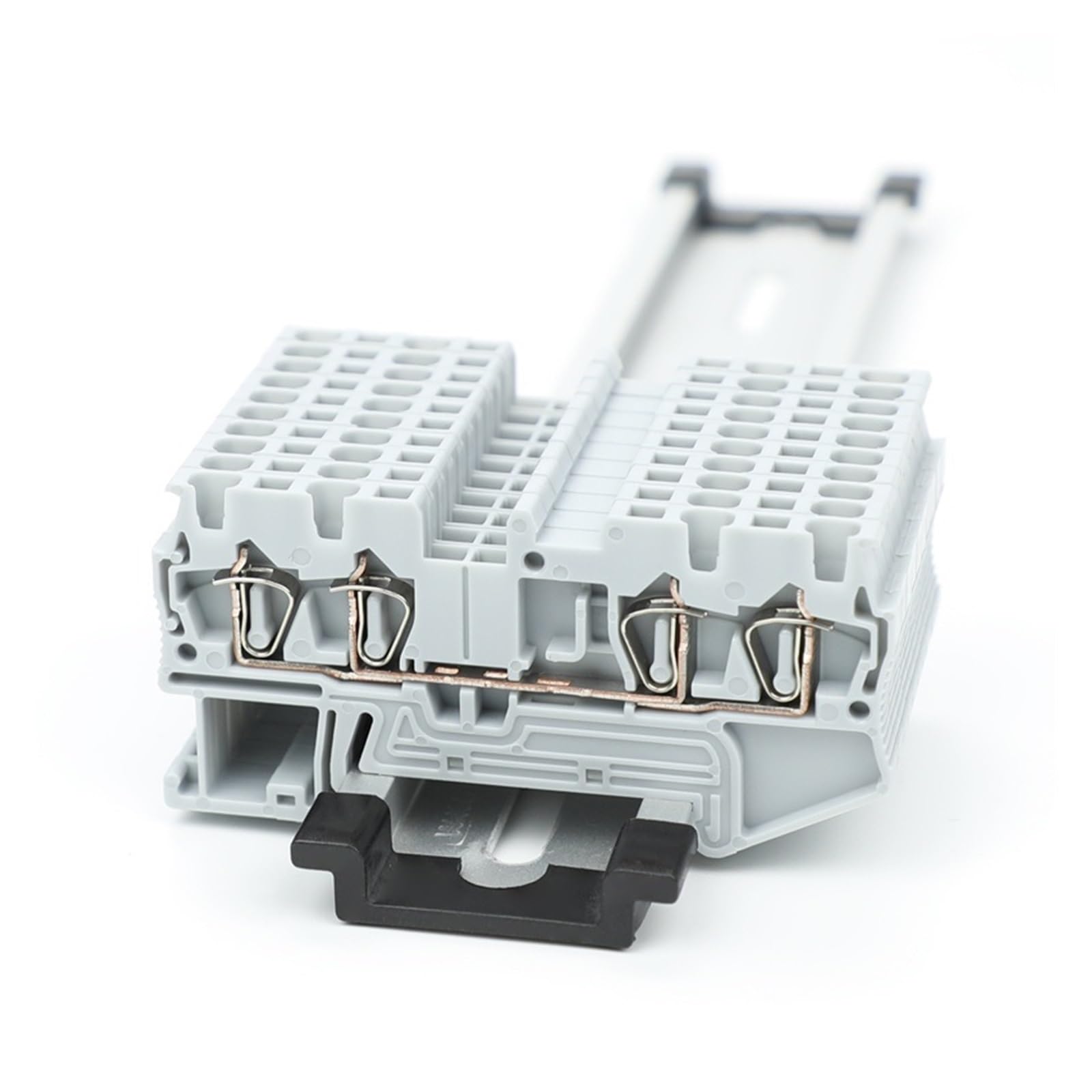 10 pezzi ST1.5-QU 2 ingressi 2 uscite Morsettiera a molla Din Rail 1.5mm² 4 conduttori Connettore elettrico ST 1.5-QUATTRO(Bridge FBS10-4)