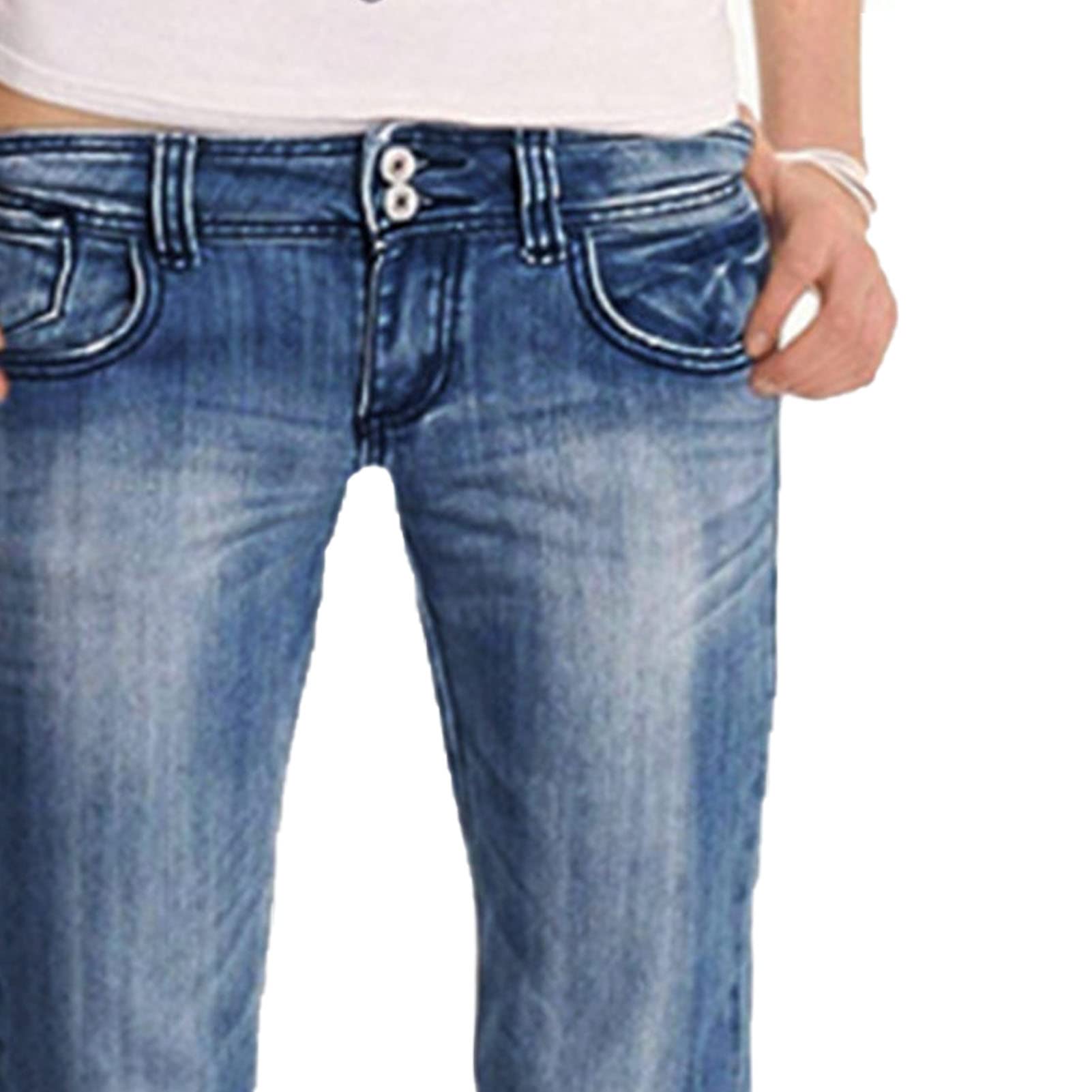 Maiyifu-GJ Flare Jeans for Women Low-Rise Slimming Bell Bottom Bootcut Pant Solid Slim Fit Skinny Wide Leg Denim Pants (Dark Blue,4X-Large)