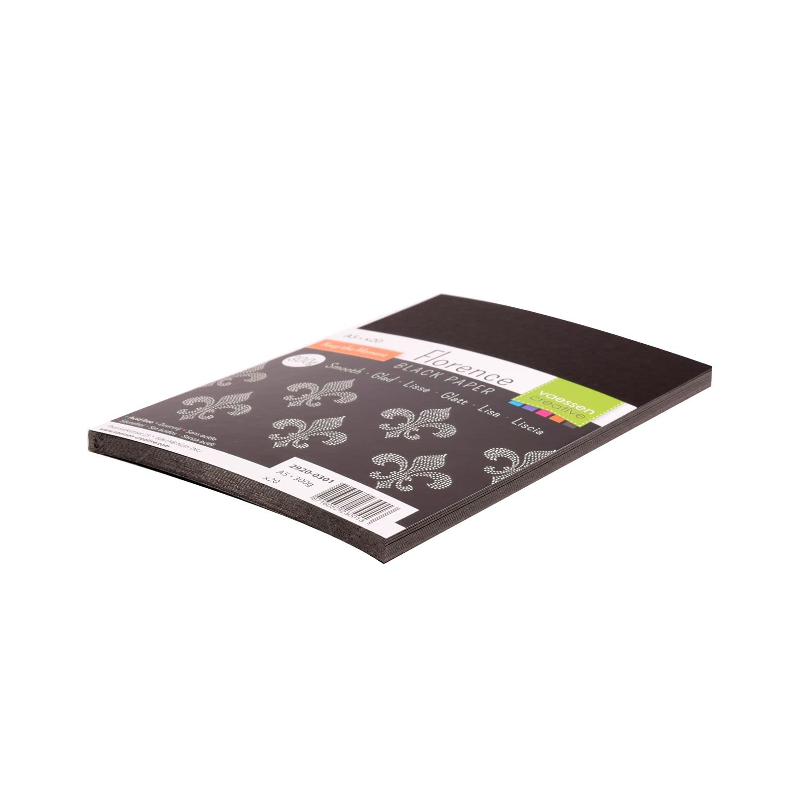 Cartoncino Florence Liscio Nero | 20 Fogli A5 | 300 Gsm | Per Biglietti, Scrapbooking E Fustellatura - Foto 10