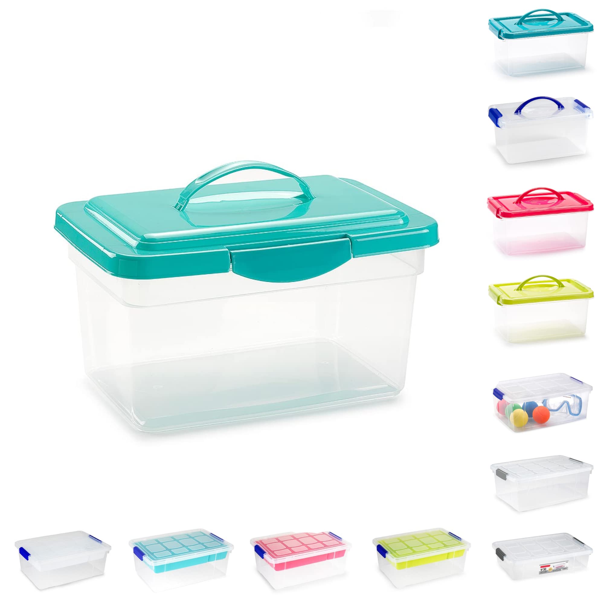 Buy 9L Plastic Storage Box Lightweight Robust Stackable Storage Boxes