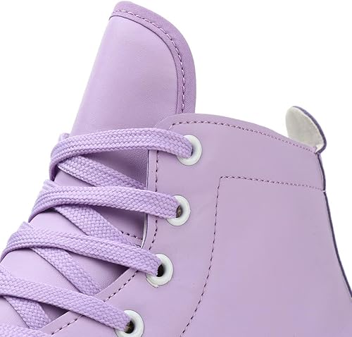 Miniatura 9 de Patines de ruedas para mujeres y hombres, zapatos altos de piel de vacuno, patines clásicos de doble fila, patines de cuatro ruedas para hombres y