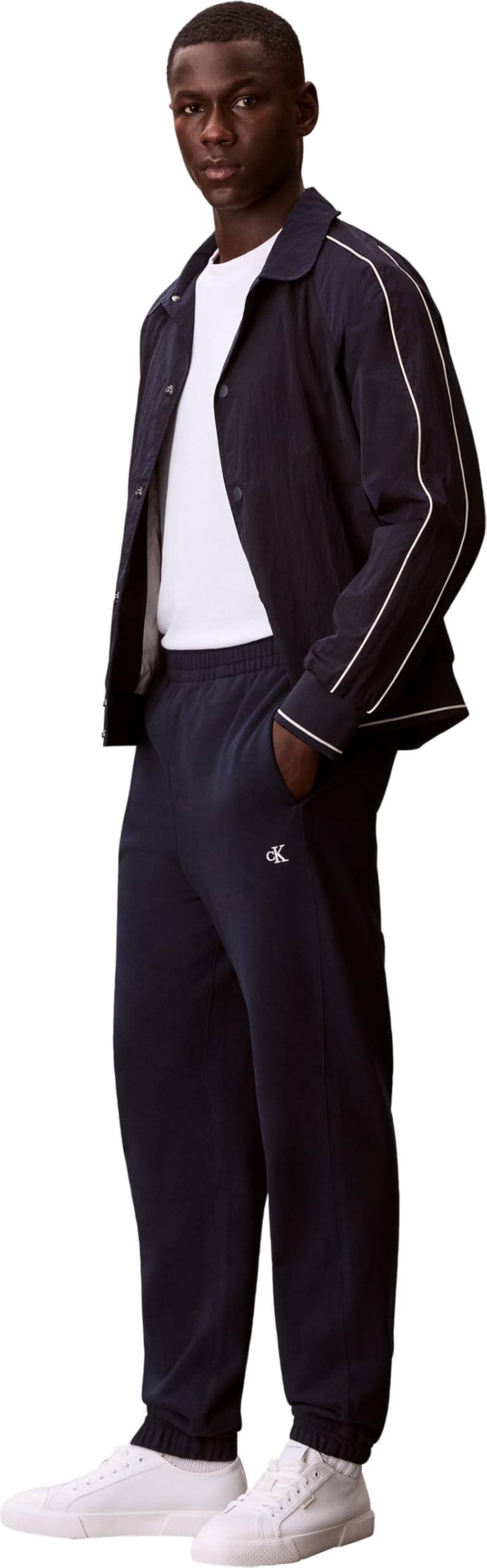 Calvin Klein Eu 350terry Monogram Jogger Lv04rd241g - Spodnie dresowe Mężczyźni