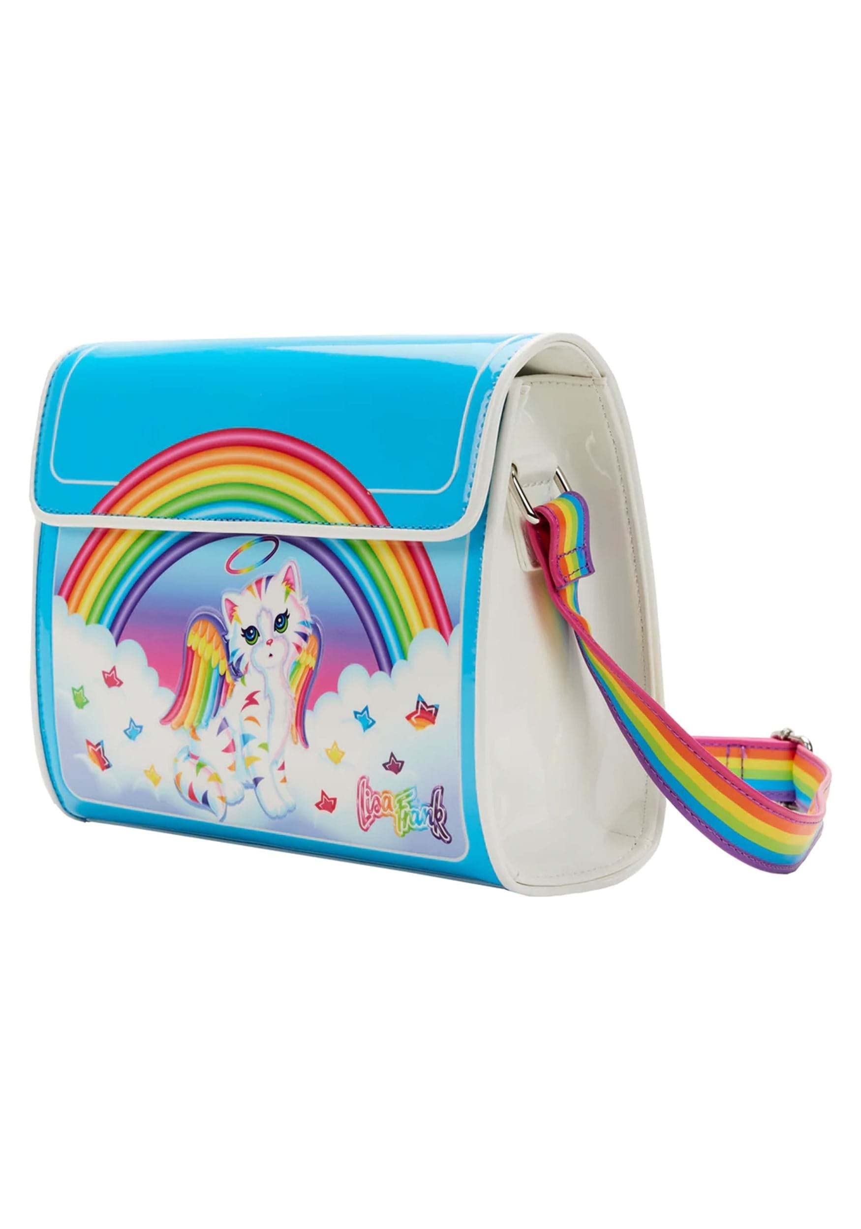 Loungefly Women's Lisa Frank Angel Kitty Crossbody
