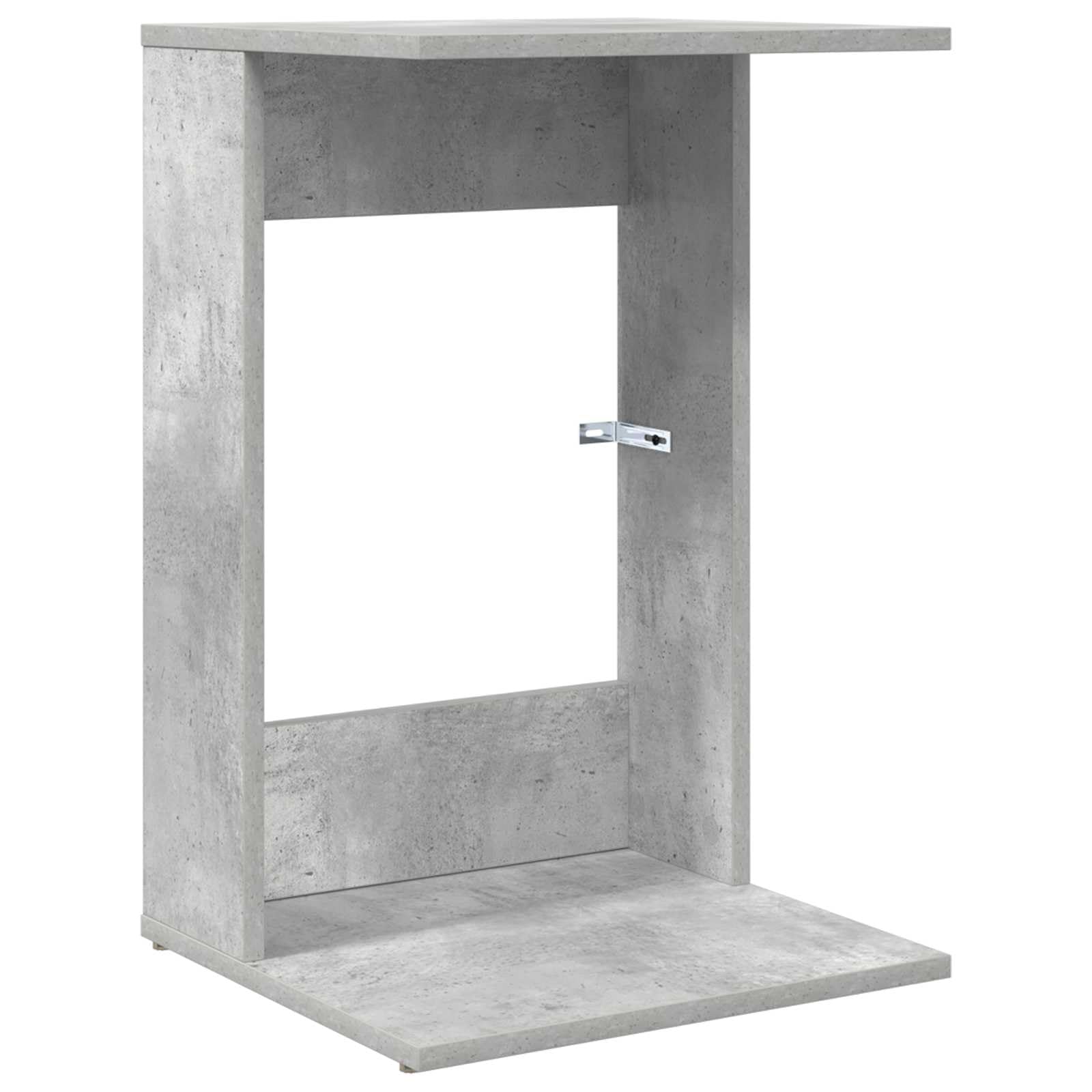 Mesa auxiliar de hormigón gris, 40 x 38 x 62,5 cm, pequeña mesa de centro de madera, mesita de noche moderna para salón y dormitorio, mesa de café delgada rectangular para sofás y sillones