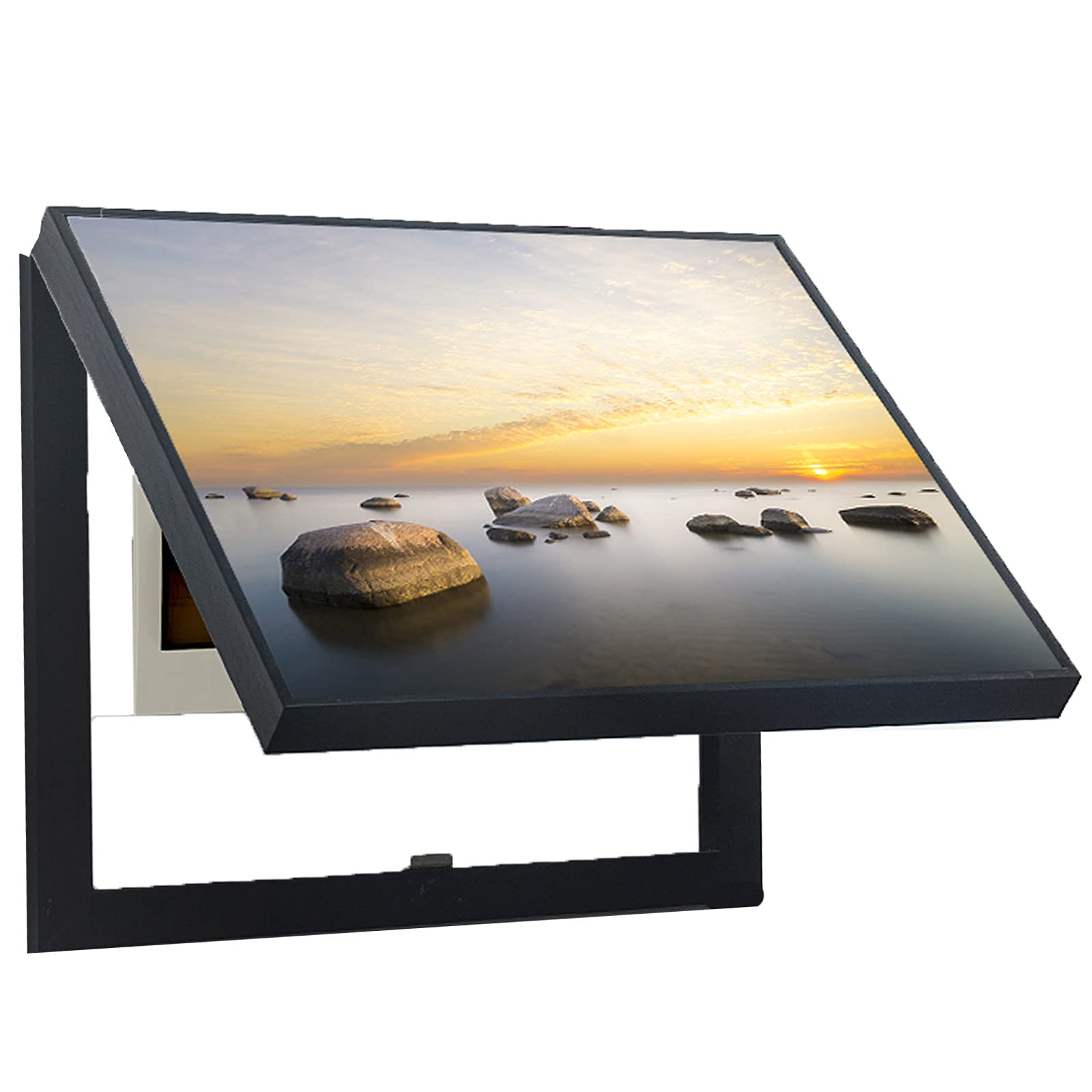 ZMQU Black Distribution Box Cover Decorative Painting 50x40cm Removable(B)