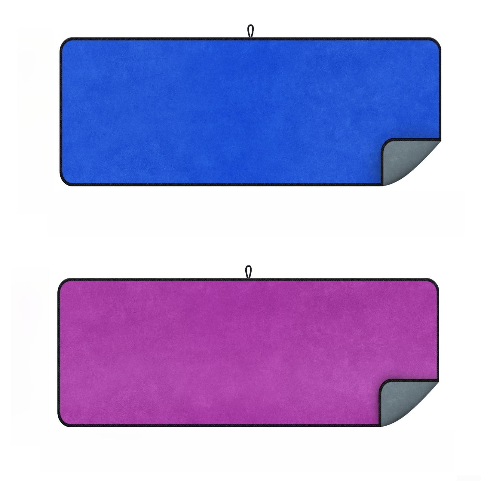 Set di 2 asciugamani per auto, 60 x 180 cm, assorbenti, in pile corallo | Alta capacità di assorbimento, asciugatura senza aloni, pile corallo denso, delicato sulla vernice, dimensioni 60 x 180 cm