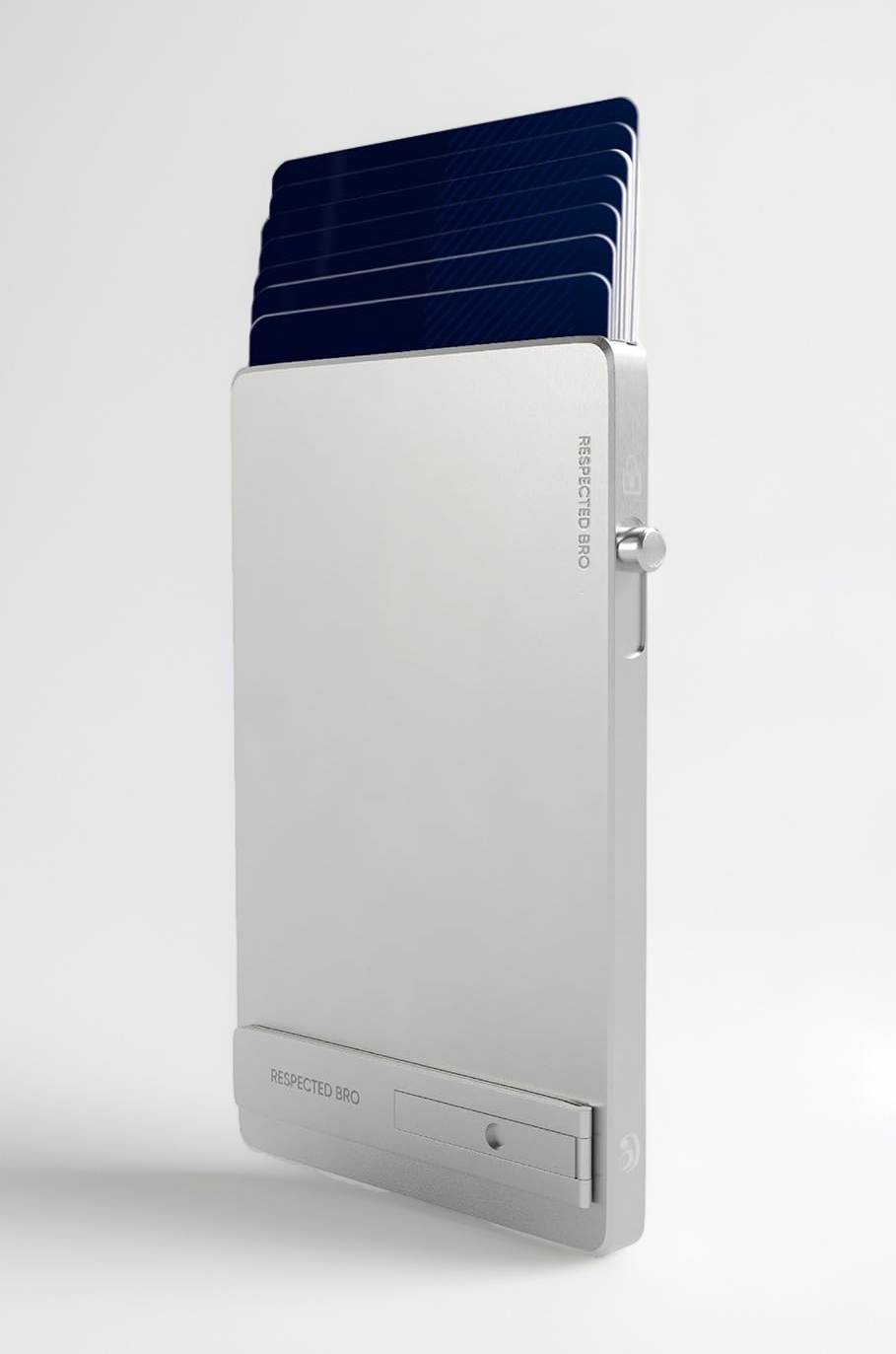 Mens Wallet Card Holder, RFID Blocking Credit Card Holder, Minimalist Men’s Wallet with Pop-Up Aluminum Case, Holds 5–7 Cards, Stylish & Durable, Sliver, 3.54 x 0.37 x 2.48 inches