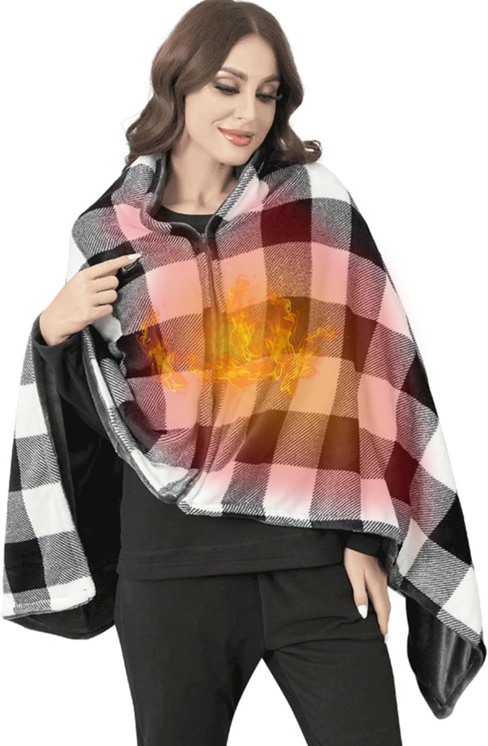 heated sherpa shawl