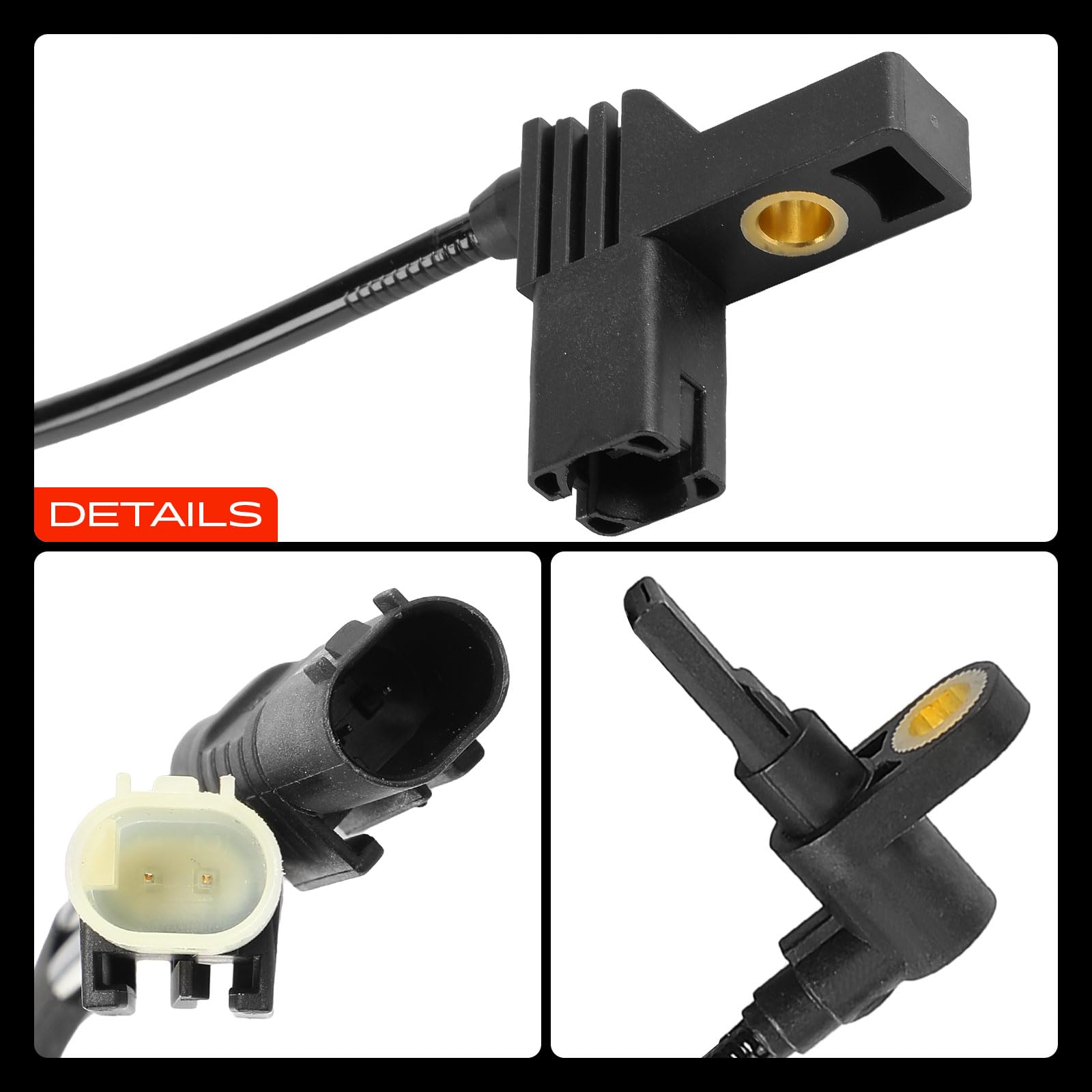 Frankberg 2x ABS Speed Sensor oś tylna lewa prawa 2-biegunowa 6394404706 | Kompatybilny z Vito Bus W639, Viano W639, Vito/Mixto furgon W639