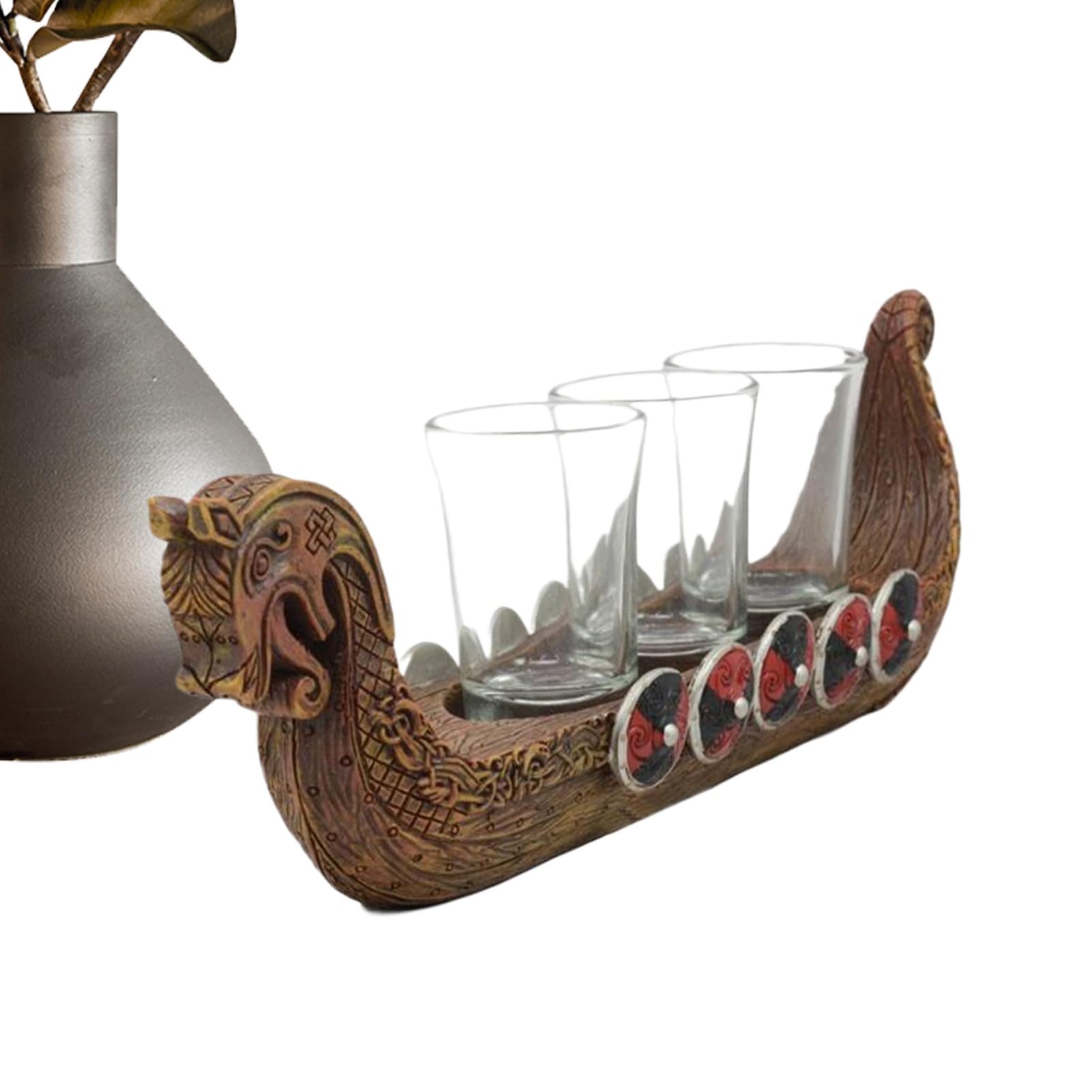 Verres à liqueur vintage et leur présentoir déco pour vos soirées de fête