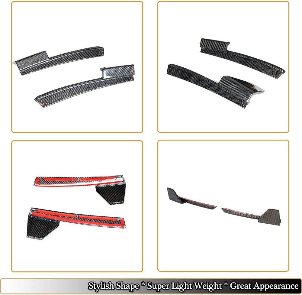 Rear Bumper Splitter fits BMW X3 G01 M40i Sport Utility 4Door 2018-2019 Factory Outlet Carbon Fiber CF Upper Spoiler Winglets Vents Cover Cupwings Flaps