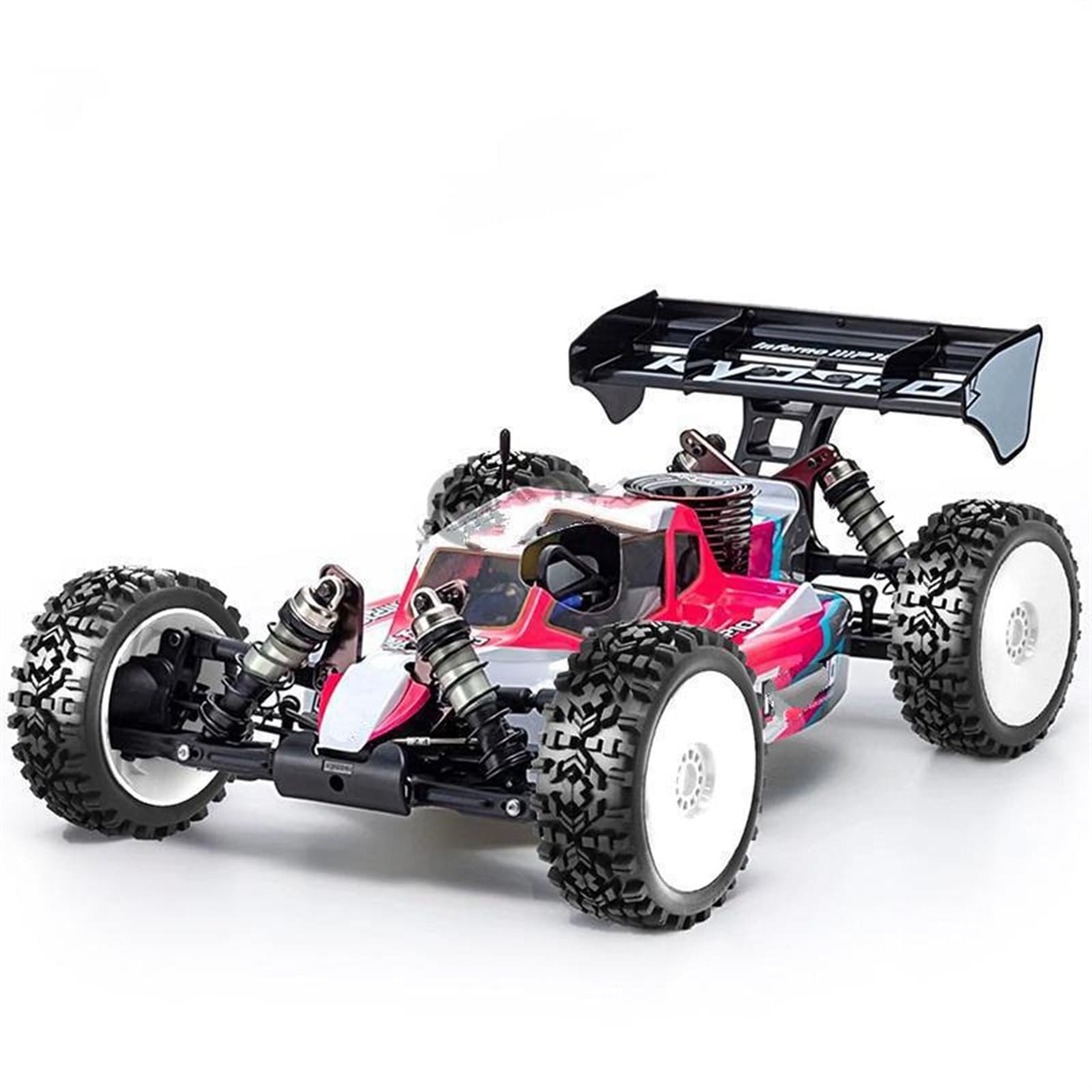 Set completo de 4 ruedas Buggy RTR pegadas escala 1:8 llanta multiradio
