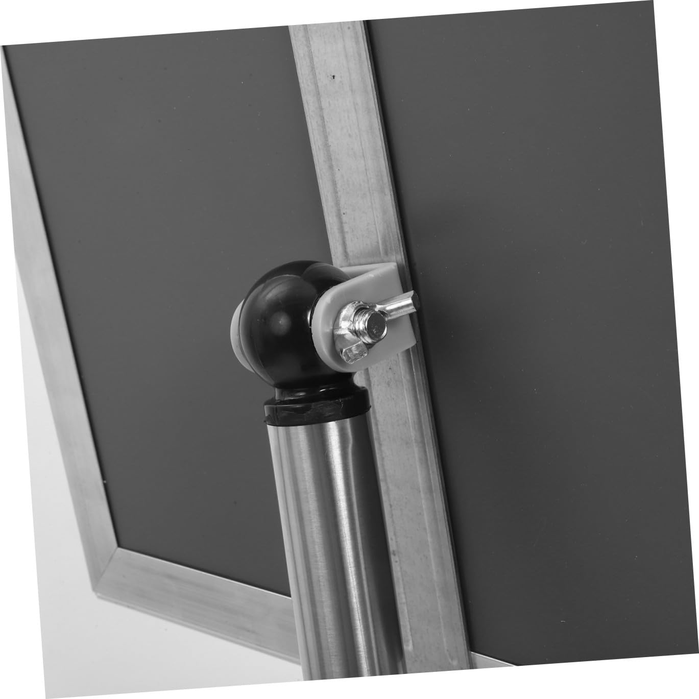 Gatuida Supporto per Poster da Terra in Acciaio Inox A4 Porta Cartello a Palo Base di Carico, Espositore Pubblicitario da Pavimento per Negozi e Uffici, Facile da Montare e Smontare,