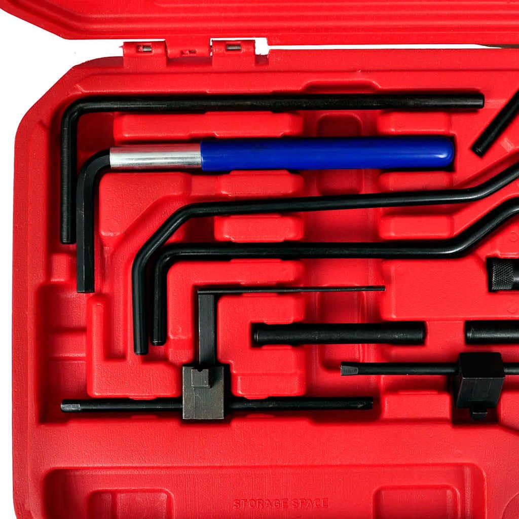 Juego de herramientas de ajuste del motor para Citroen Peugeot de gasolina y diésel, para reparación, mantenimiento y montaje, en maletín resistente, adecuado para coche, moto, vehículos