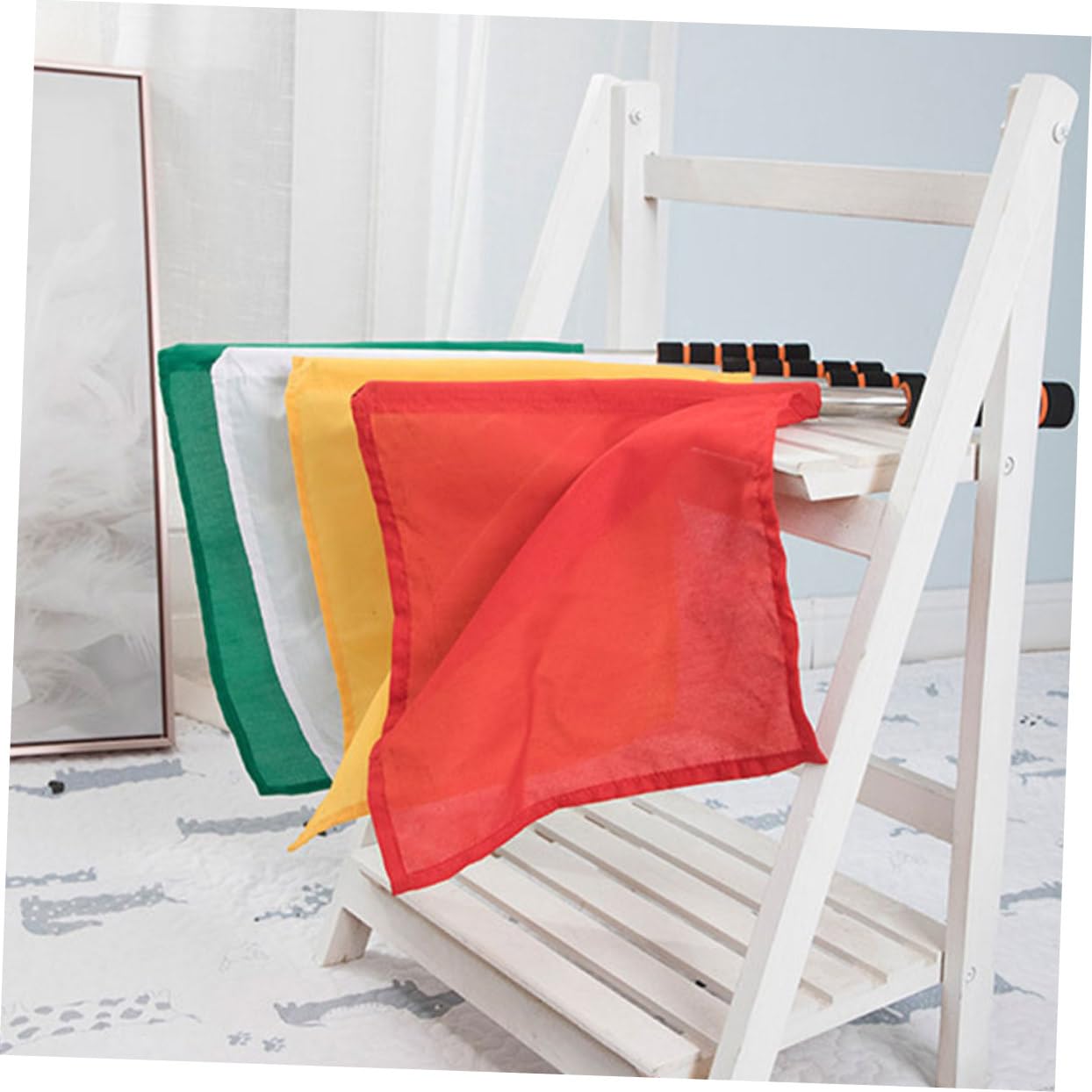 HANABASS 8piezas Banderas De Árbitro De Fútbol Bandera De Árbitro Principal De Señales Manuales Para Partidos De Fútbol Portátiles Para Campo Paquete