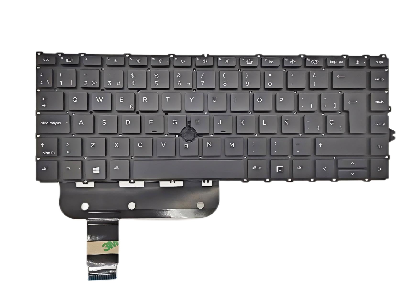 Laptop Replacement Keyboard Latin Spanish Layout for HP EliteBook 745 G7, 745 G8, 840 G7, 845 G7, 840 G8, 845 G8, ZBook Firefly 14 G7, ZBook Firefly