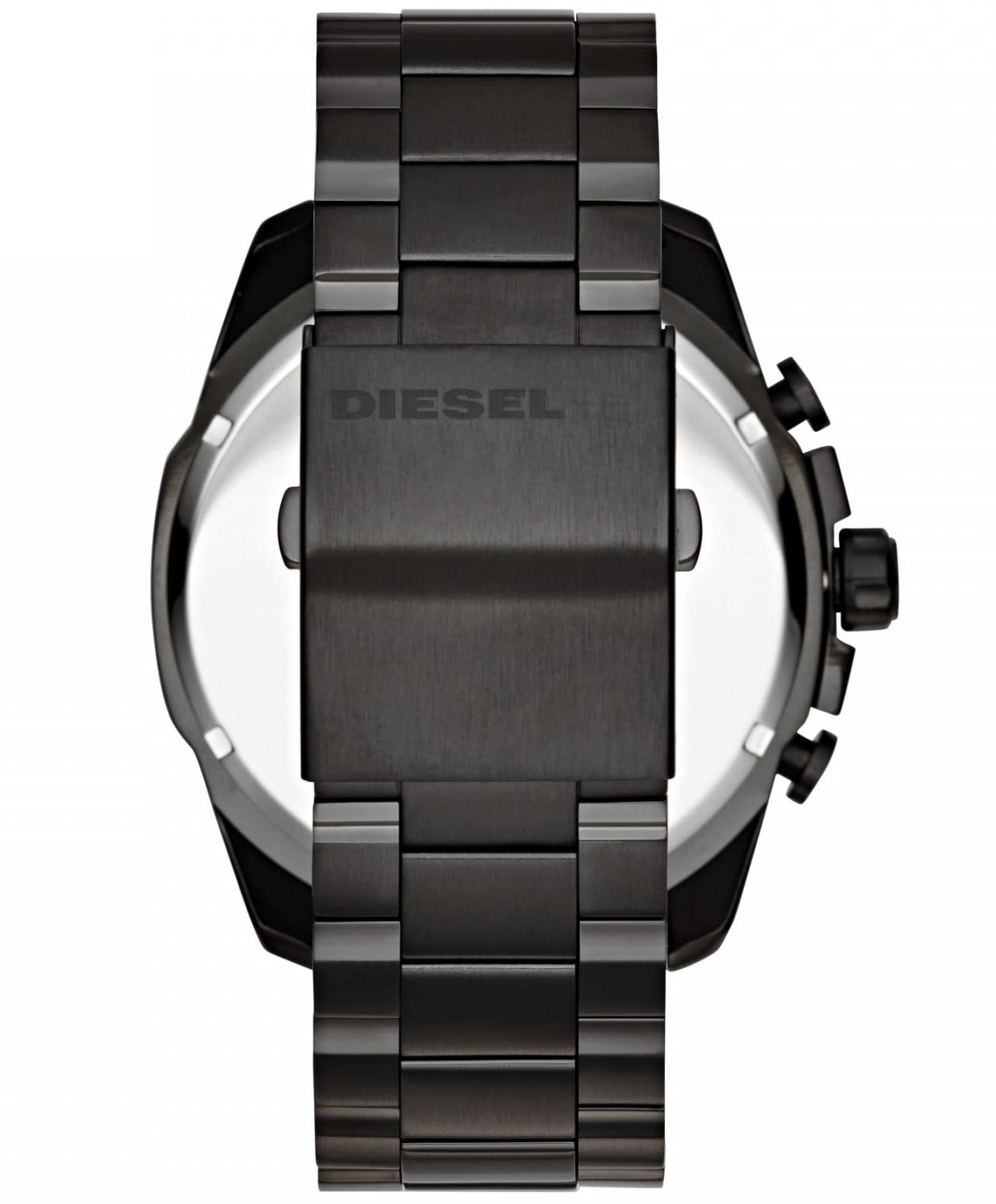Diesel Reloj Mega Chief para Hombre, Movimiento cronógrafo, Caja de Acero Inoxidable de 51 mm con Pulsera de Acero Inoxidable, DZ4329 & Reloj para Hombre Mega Chief, Movimiento cronógrafo, DZ4318