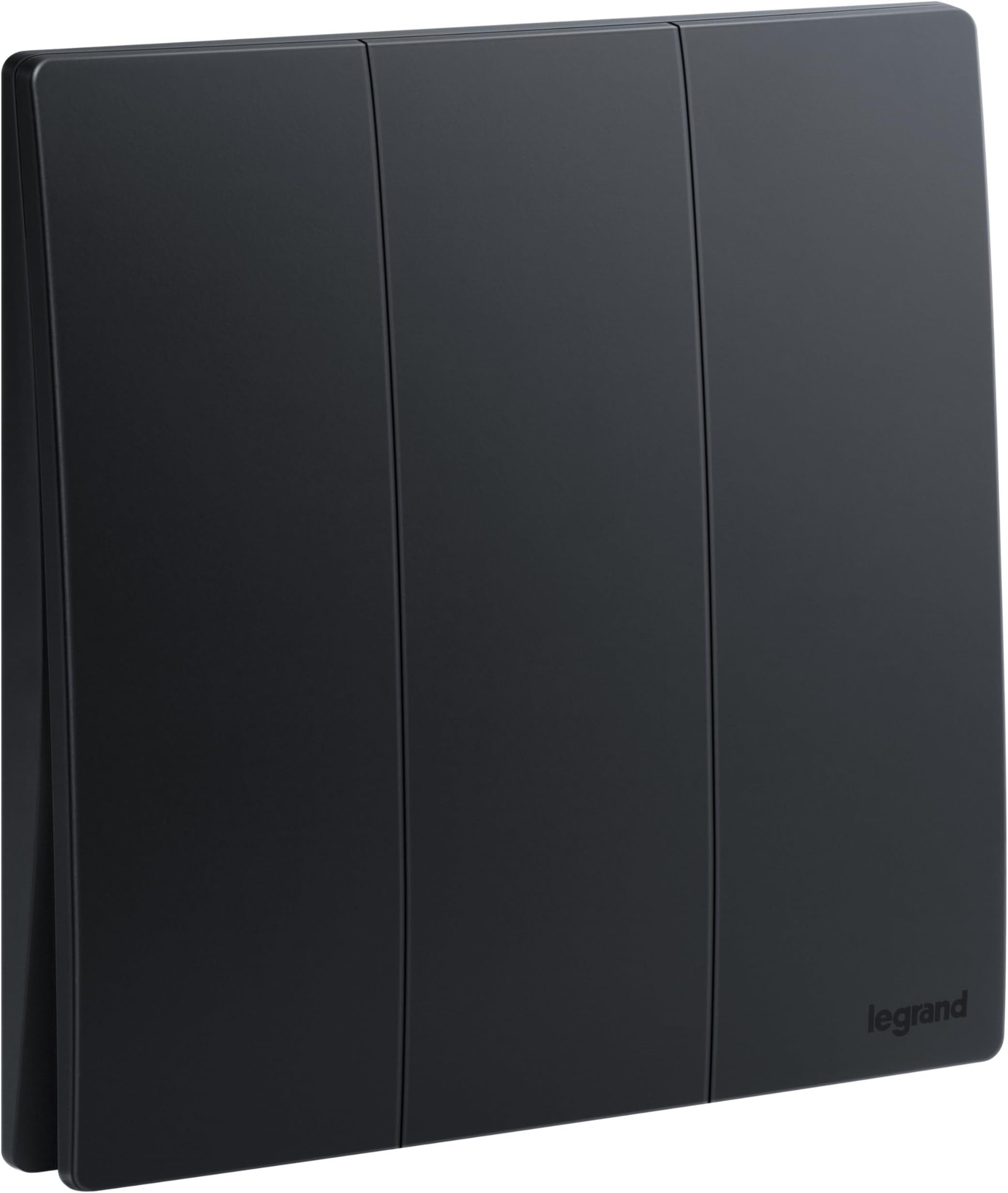 Legrand Mallia senses 3 Gang 2 Way Switch Matt Black