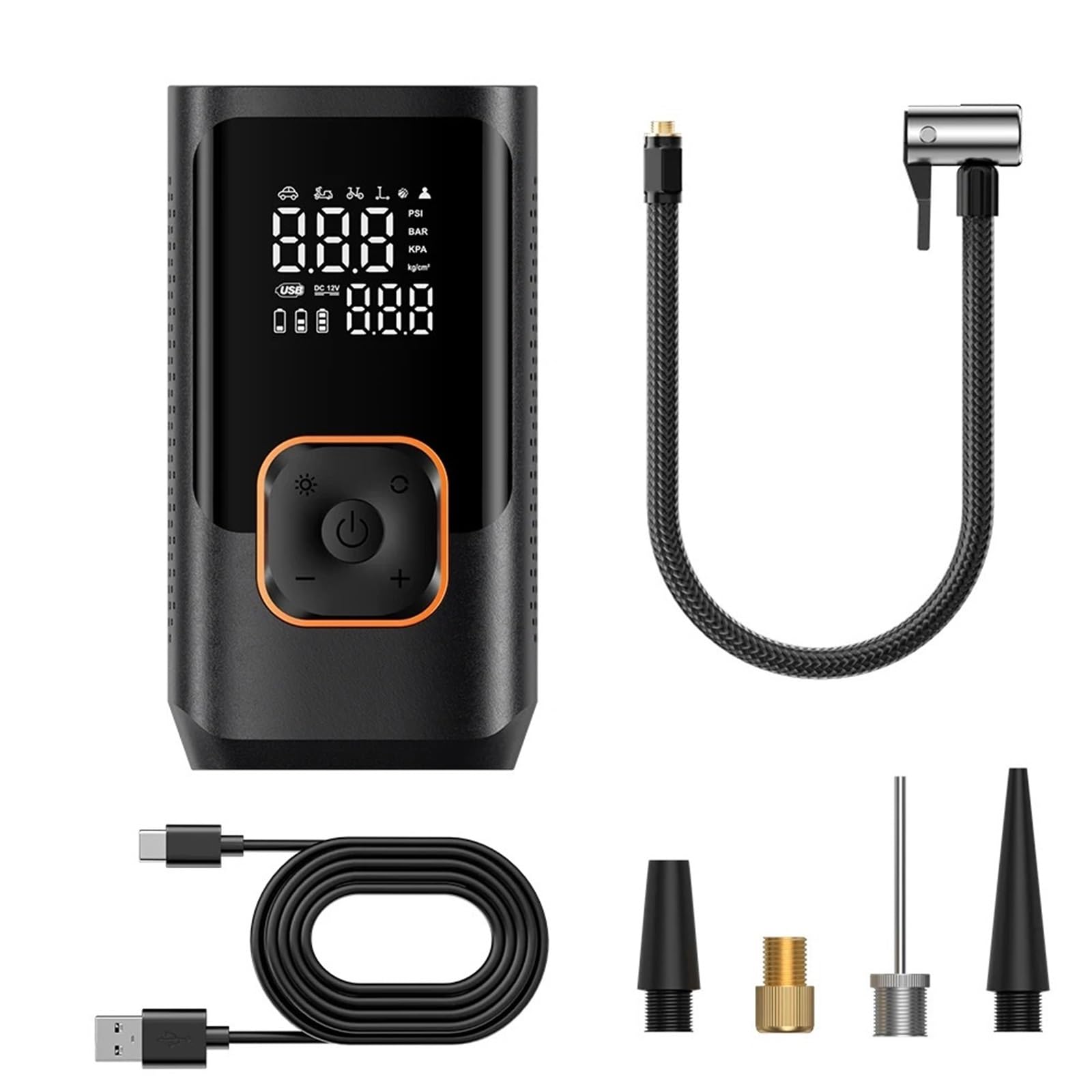 Compresseur Air Gonfleur de pneu portatif de voiture Gonfleur Electrique