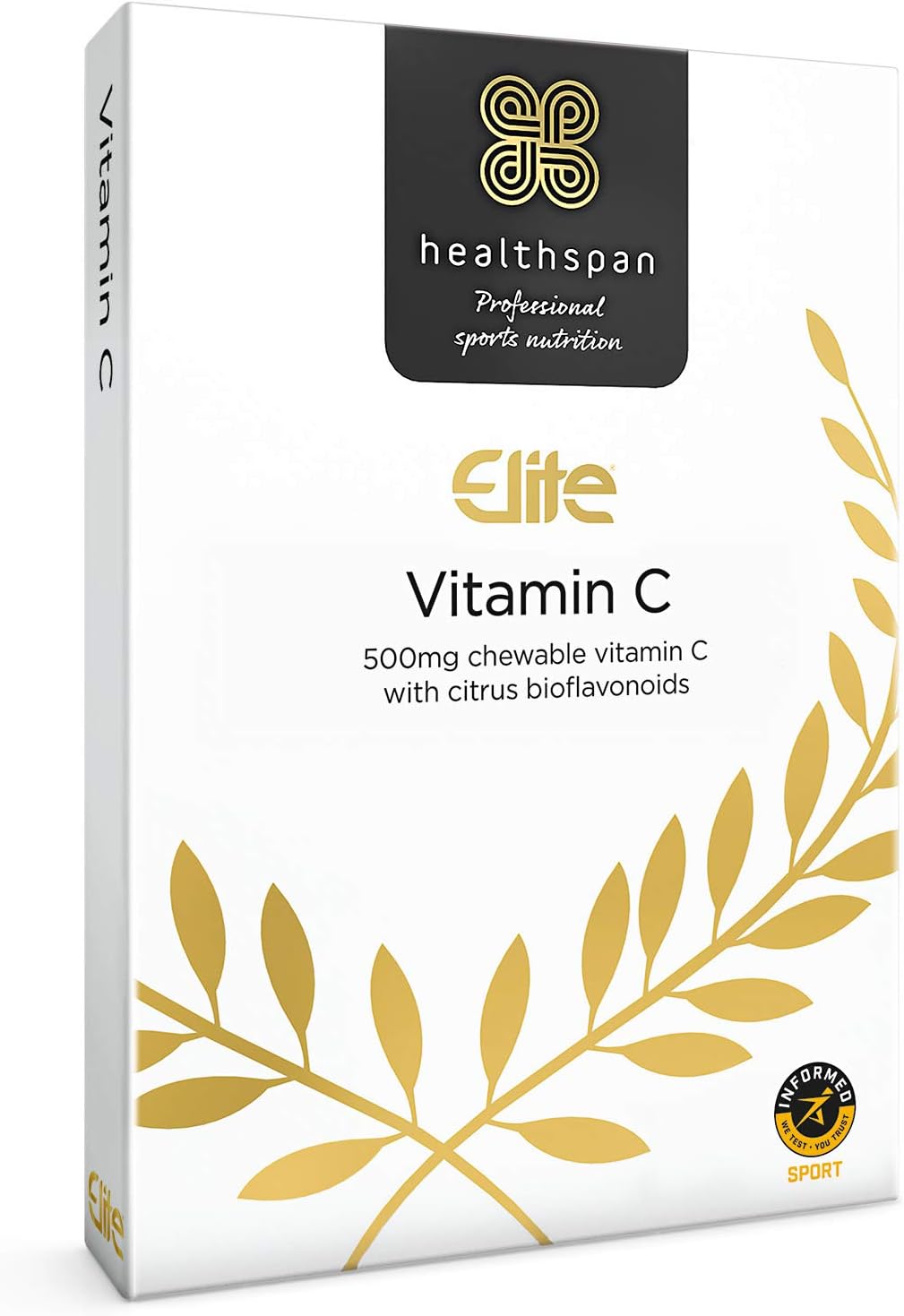 Vitamin C 500mg Chewable Tablets (4 Months’ Supply) | Stomach Friendly Vitamin C to Support Your Immune Health | All Blacks Official Partner | Informed Sport Accredited | Vegan